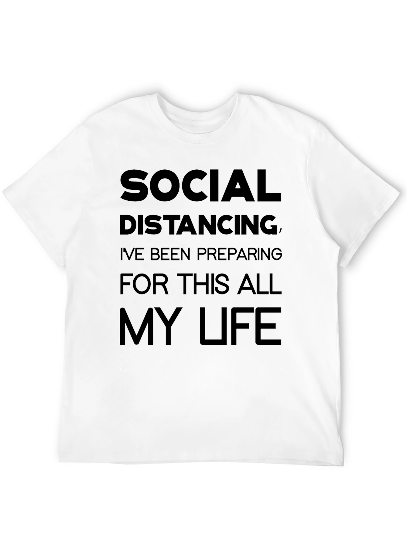 Social Distancing T-Shirt Funny Introvert Tee