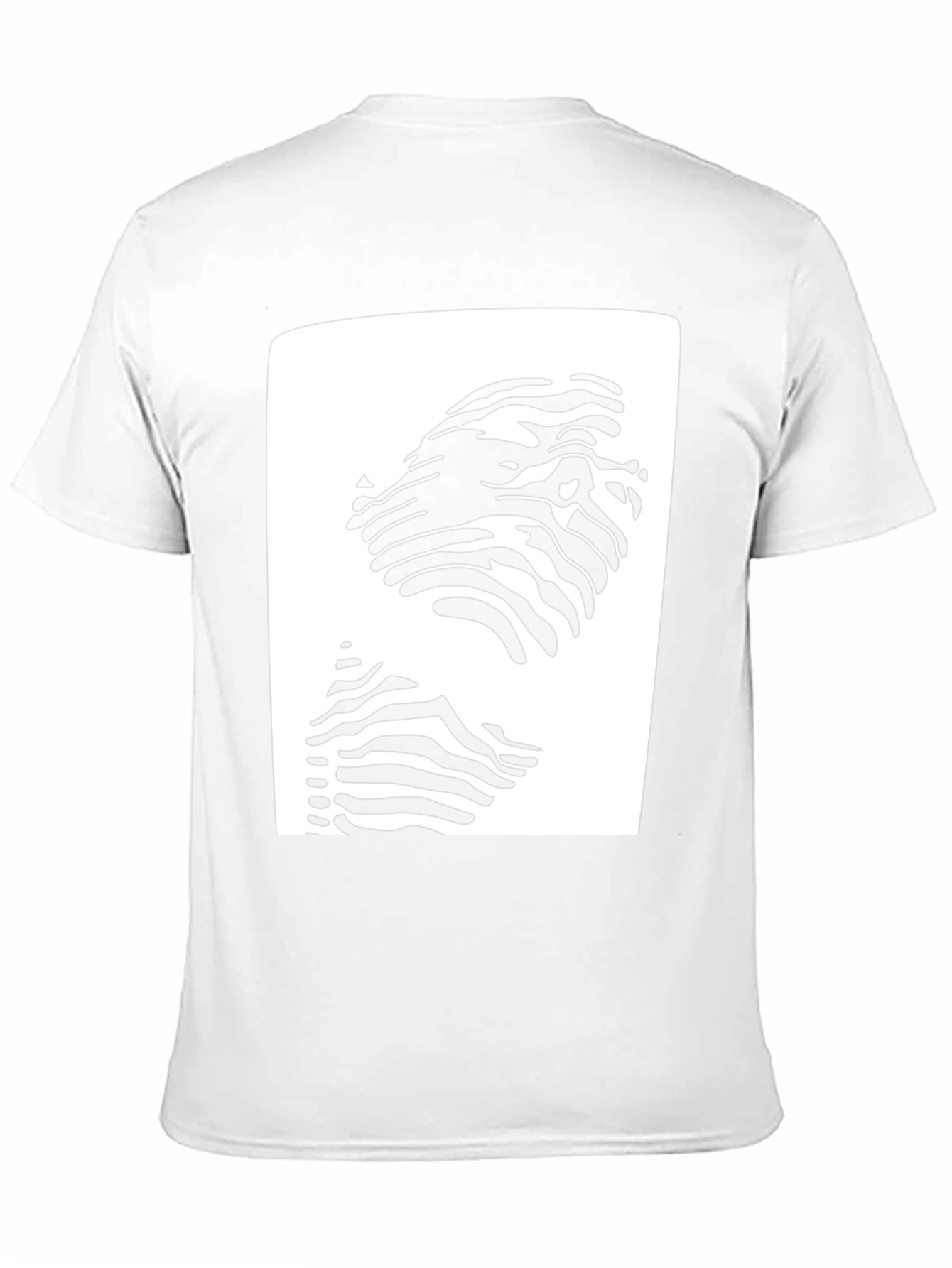 Abstract Zebra Print Tee - Black Cotton Blend