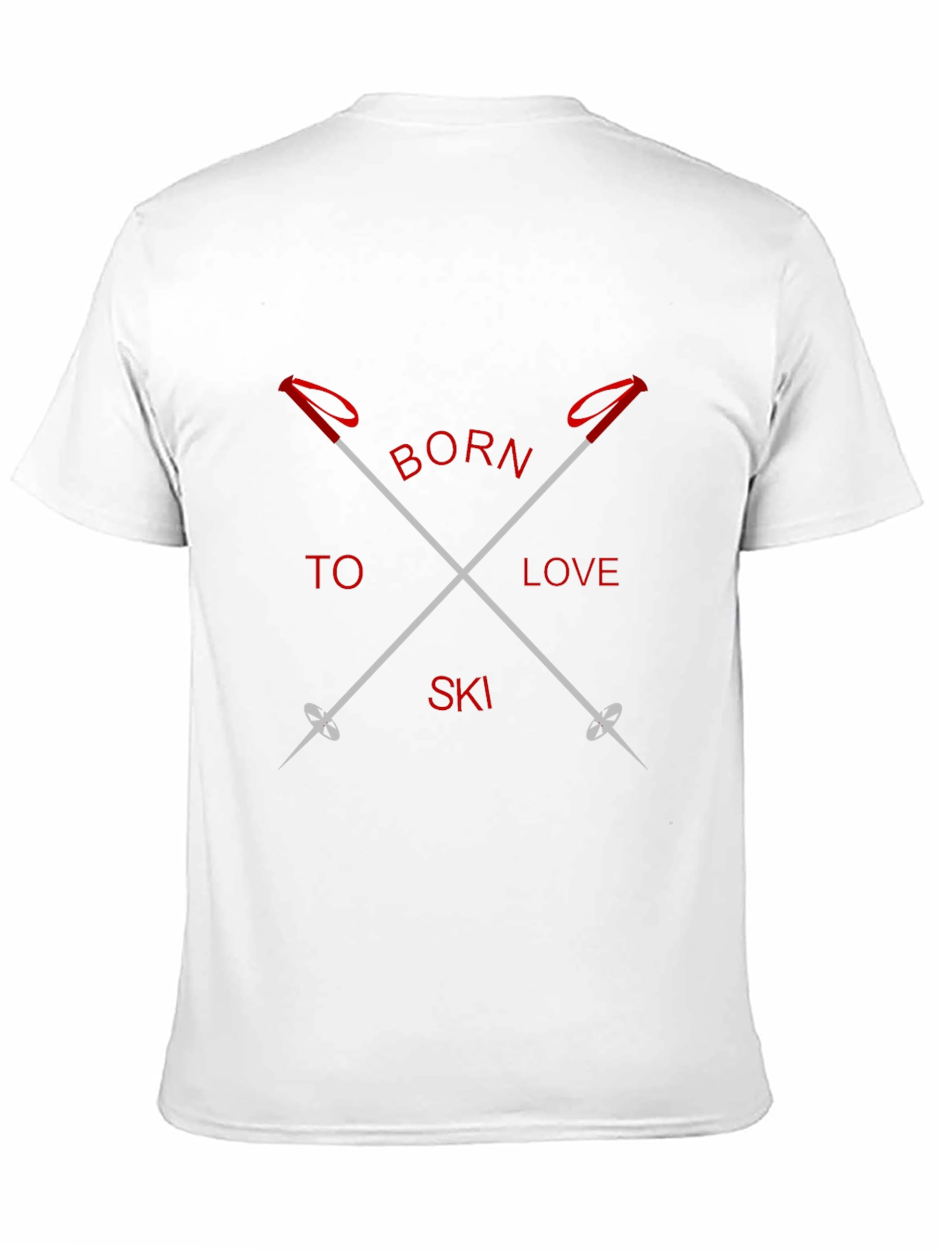 Born to Love Ski Black Graphic Tee
