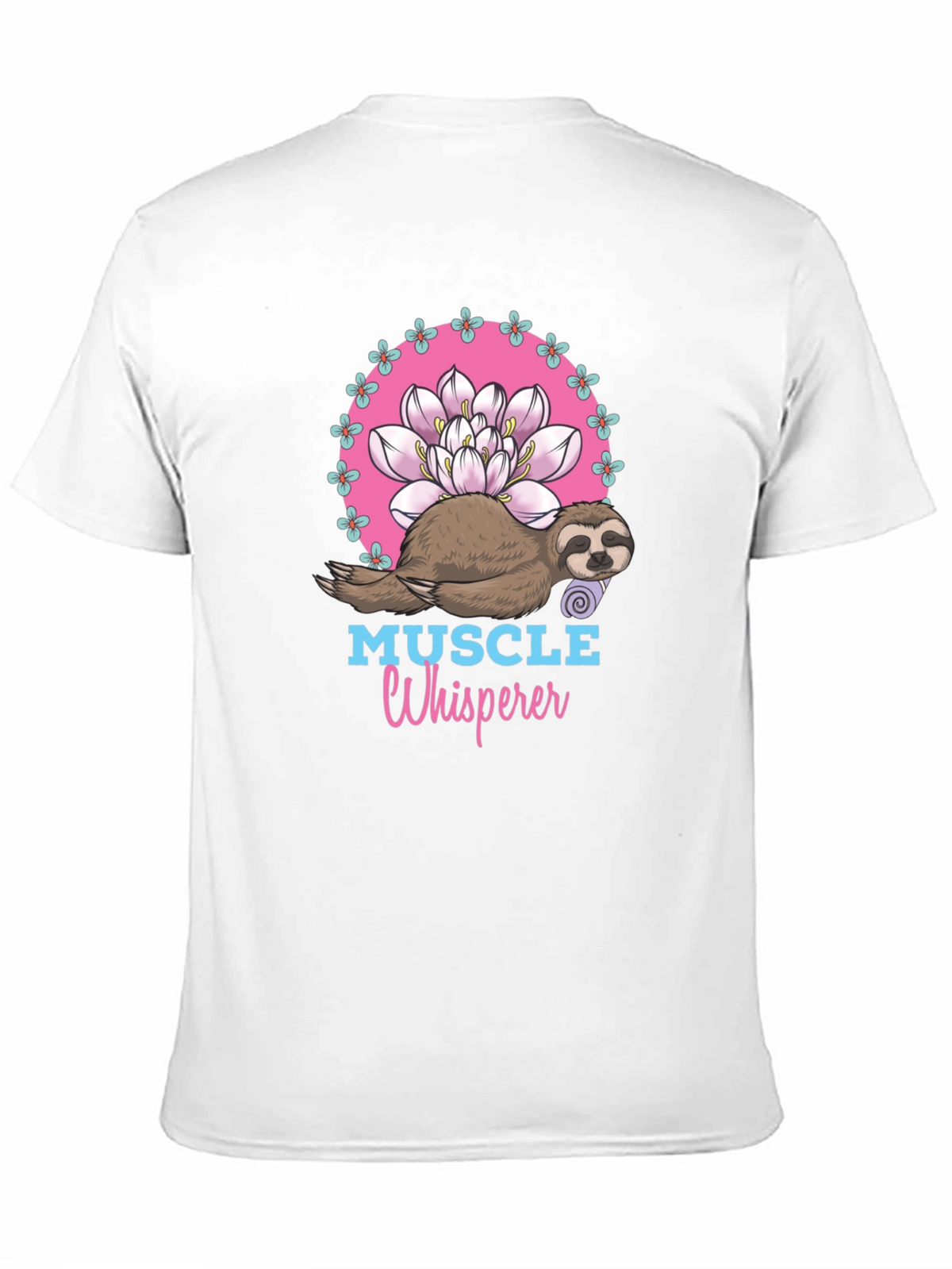 Muscle Whisperer Sloth Yoga Lotus T-Shirt