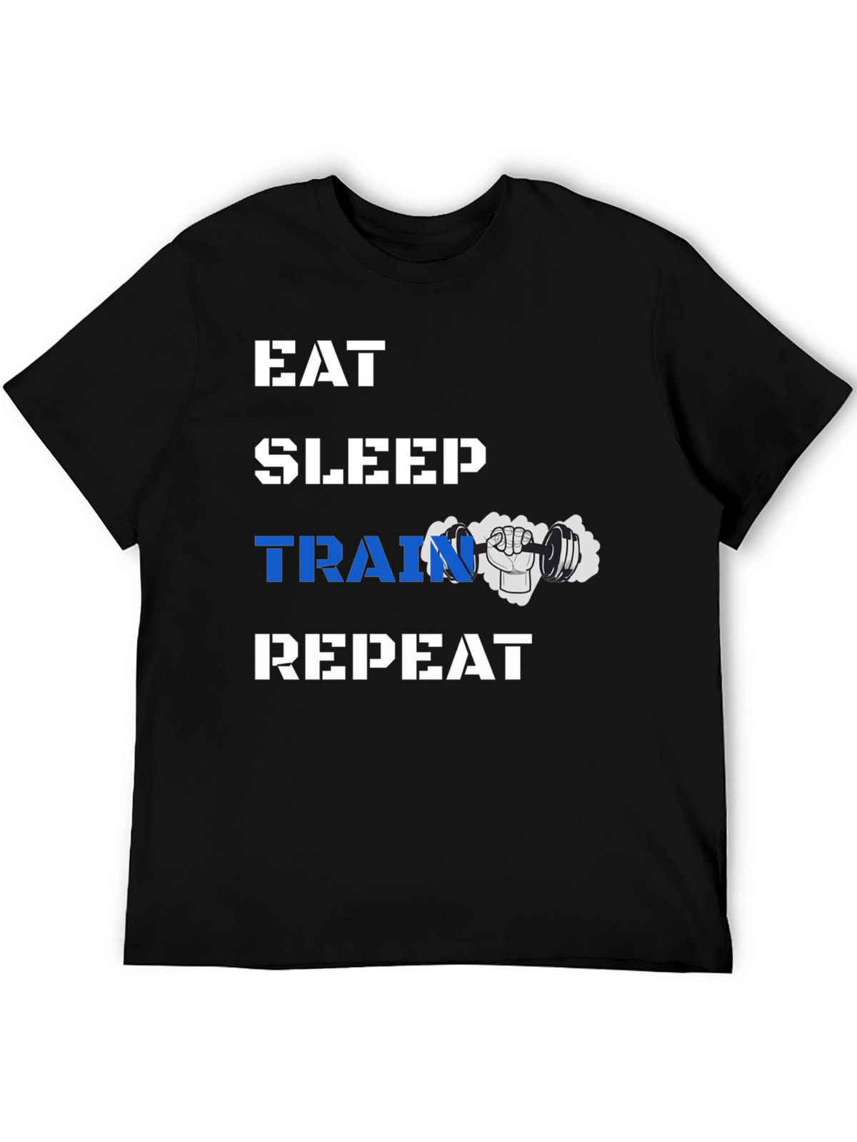 Eat Sleep Train Repeat Gym T-Shirt