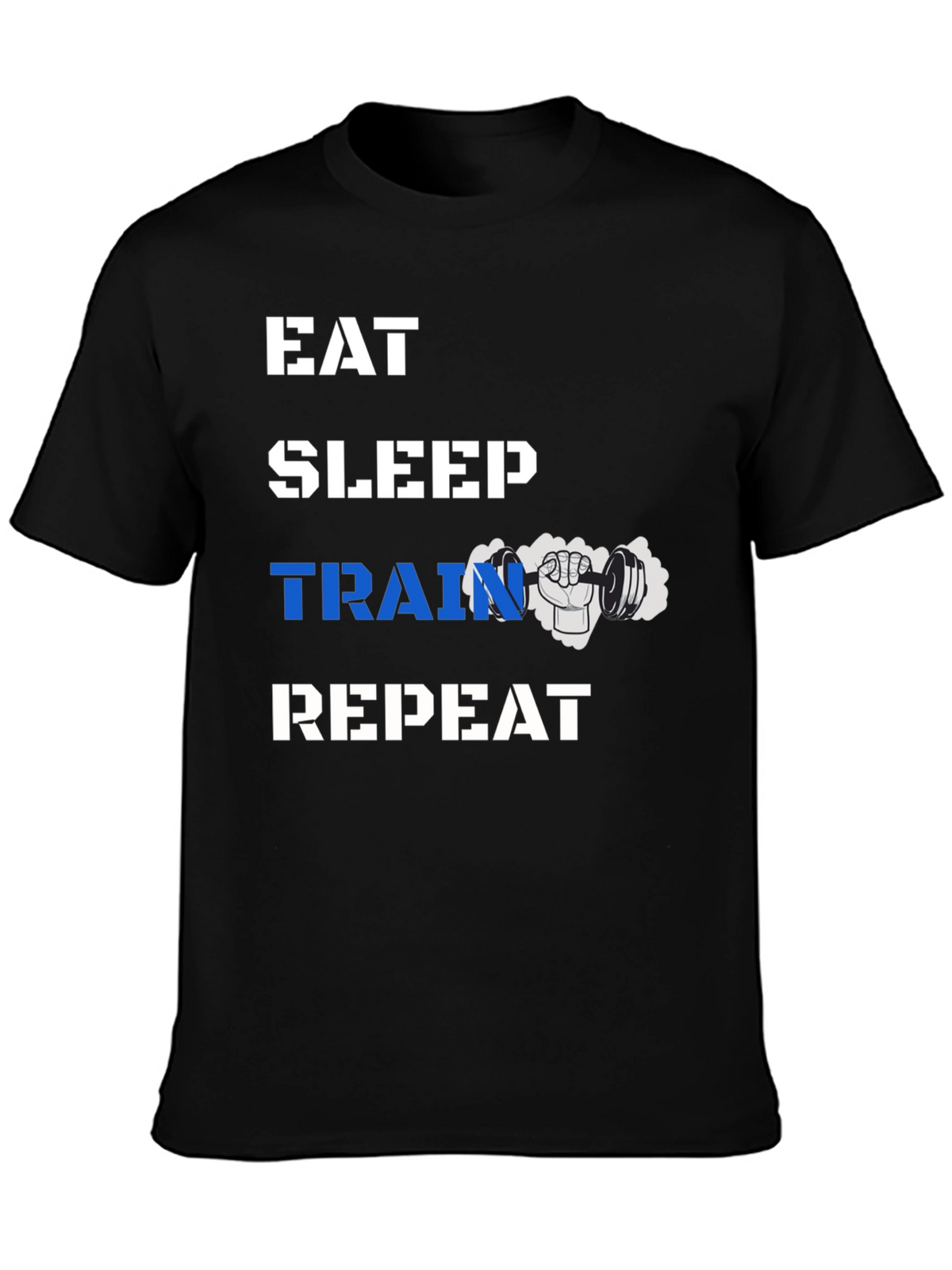 Eat Sleep Train Repeat Gym T-Shirt