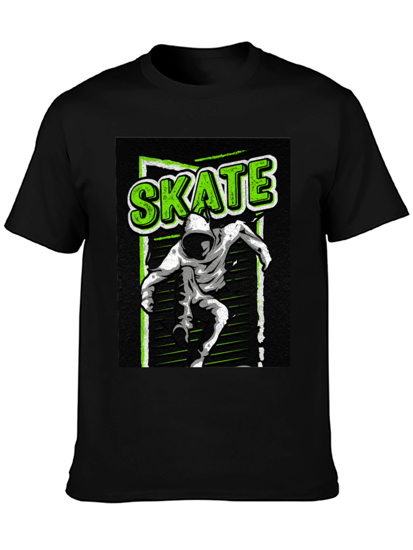 Skate Graphic T-Shirt - Urban Style Black Tee