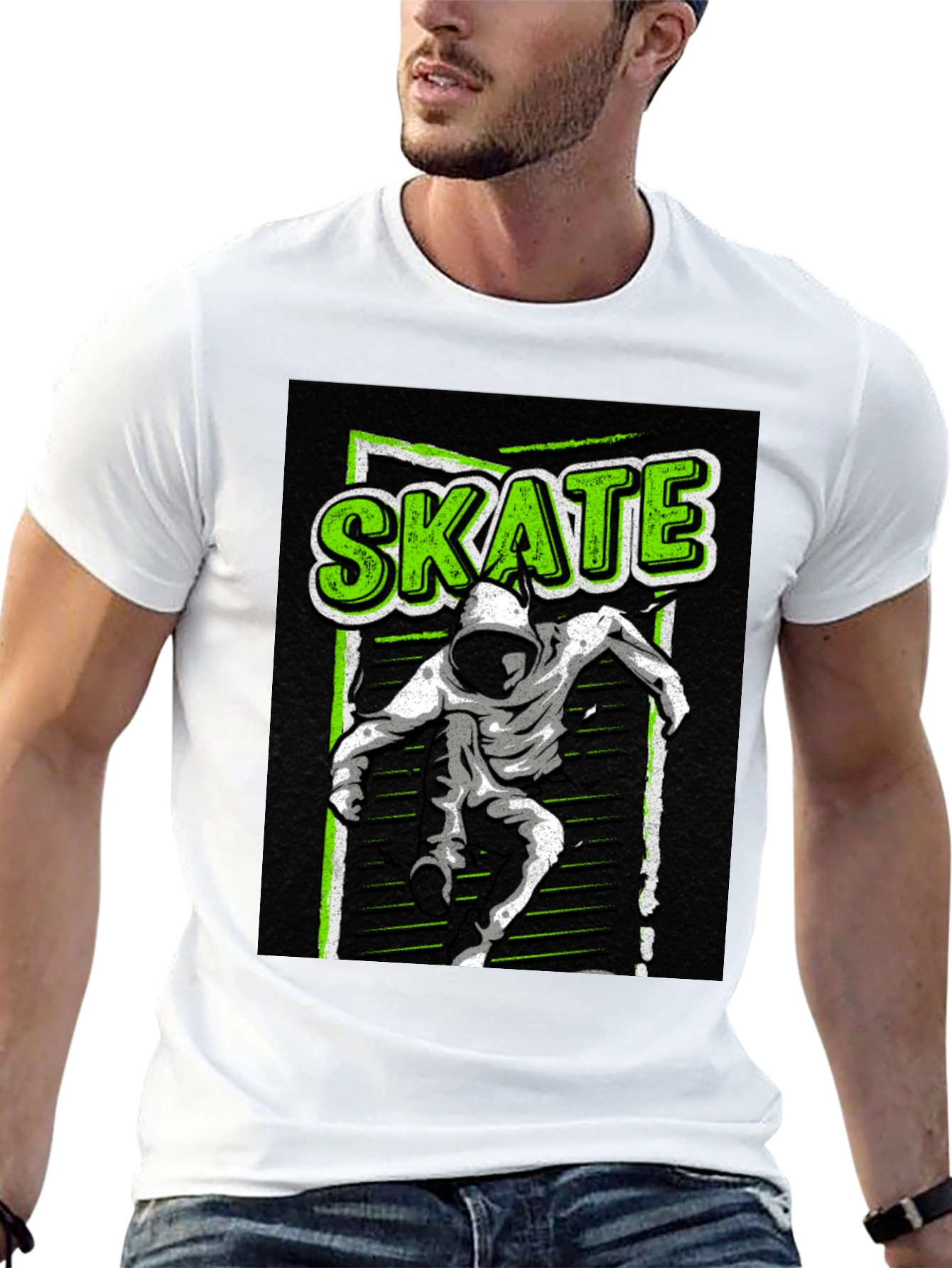 Skate Graphic T-Shirt - Urban Style Black Tee