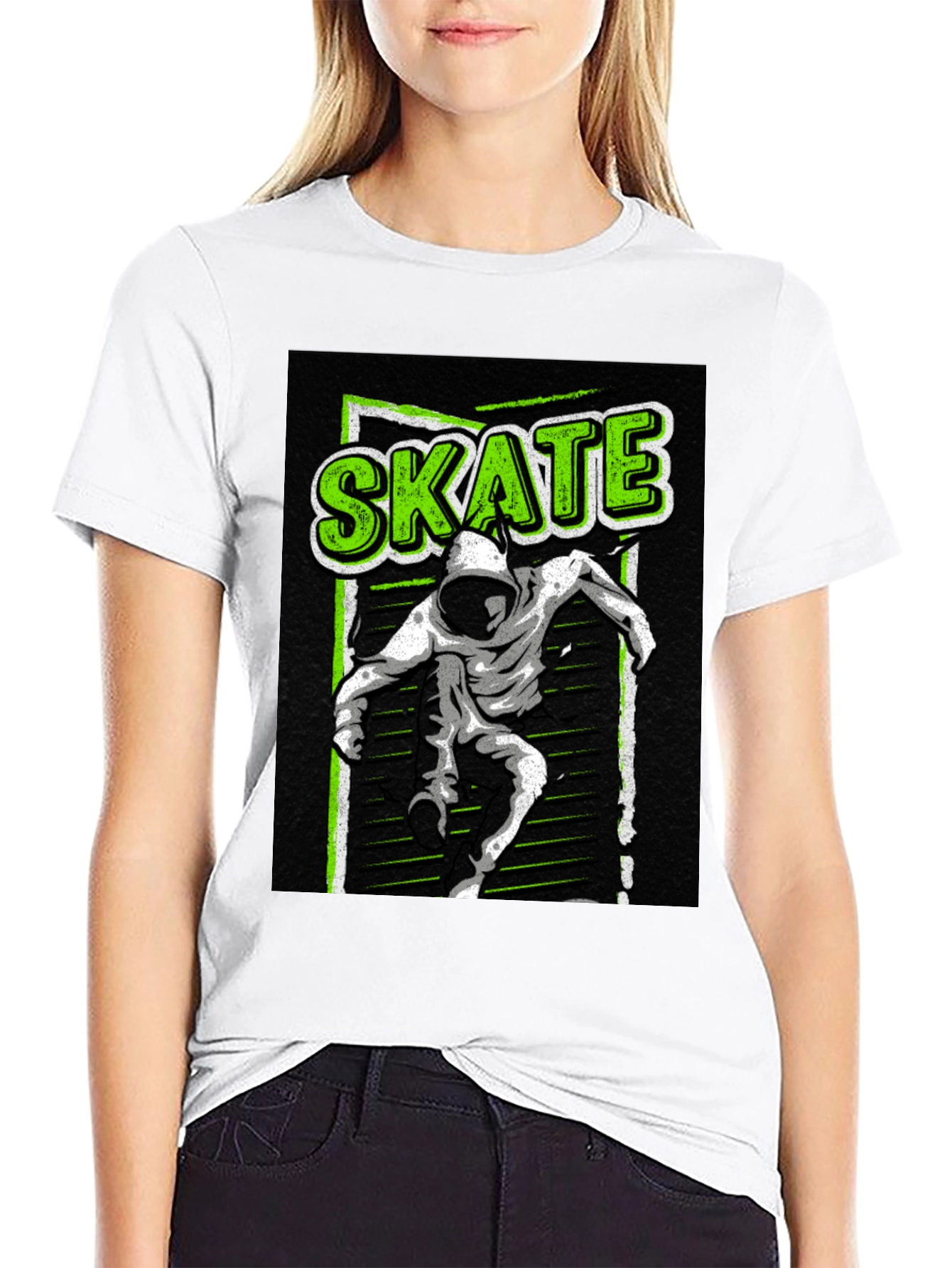 Skate Graphic T-Shirt - Urban Style Black Tee