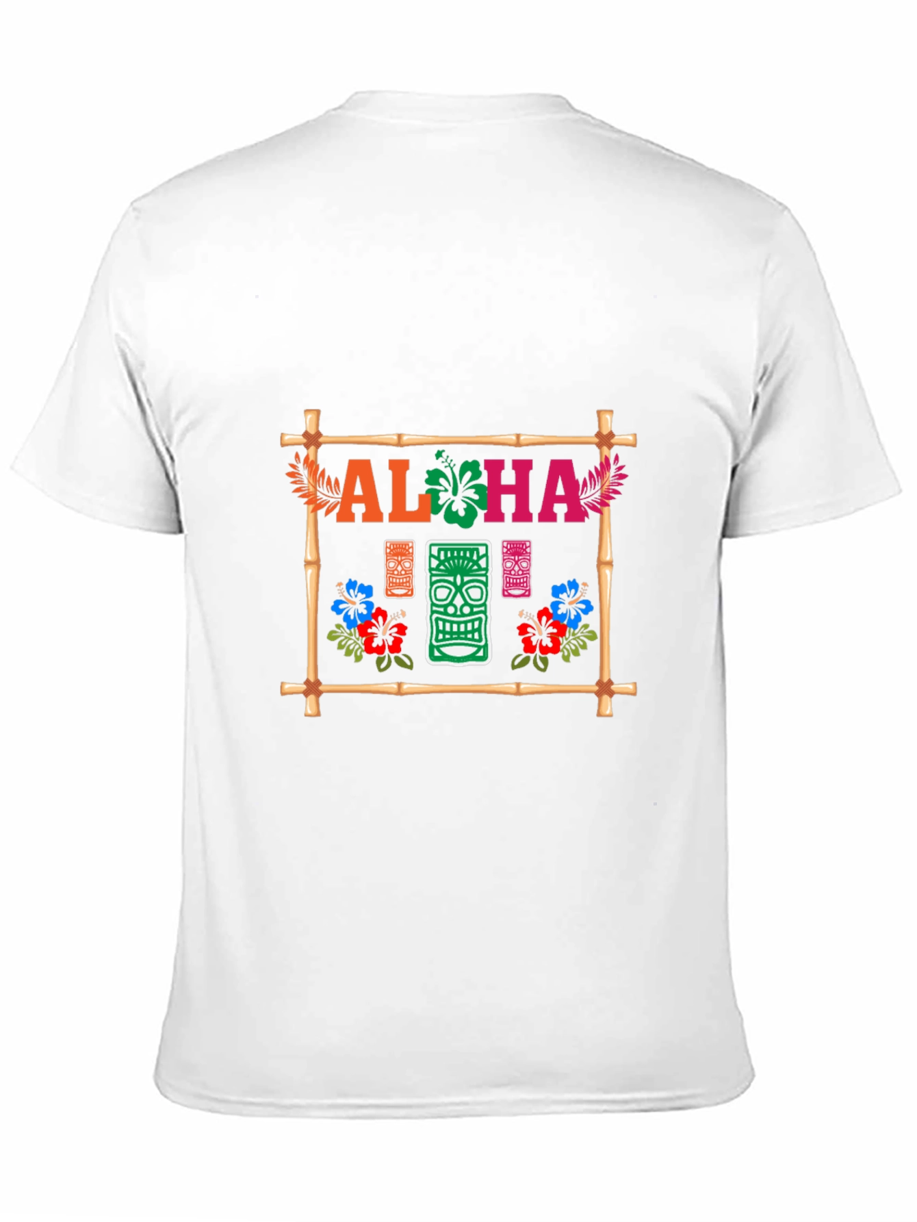 Aloha Tiki Graphic T-Shirt - Tropical Island Style