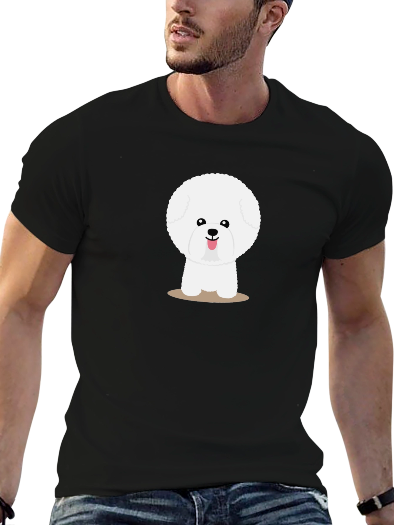 Cute Bichon Frise Dog Graphic T-Shirt