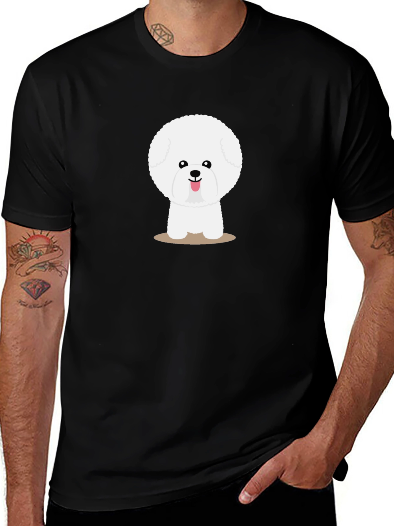 Cute Bichon Frise Dog Graphic T-Shirt