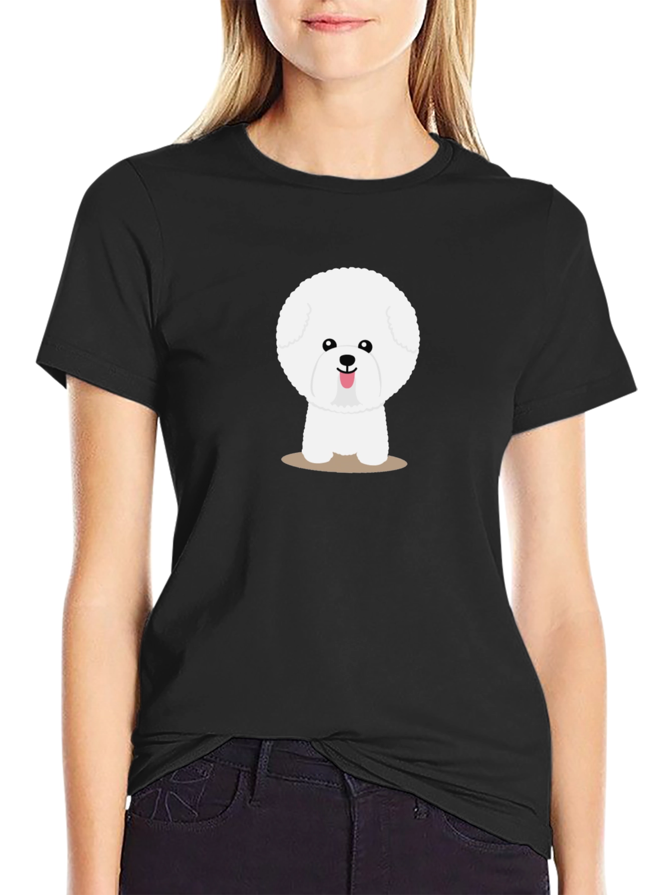 Cute Bichon Frise Dog Graphic T-Shirt