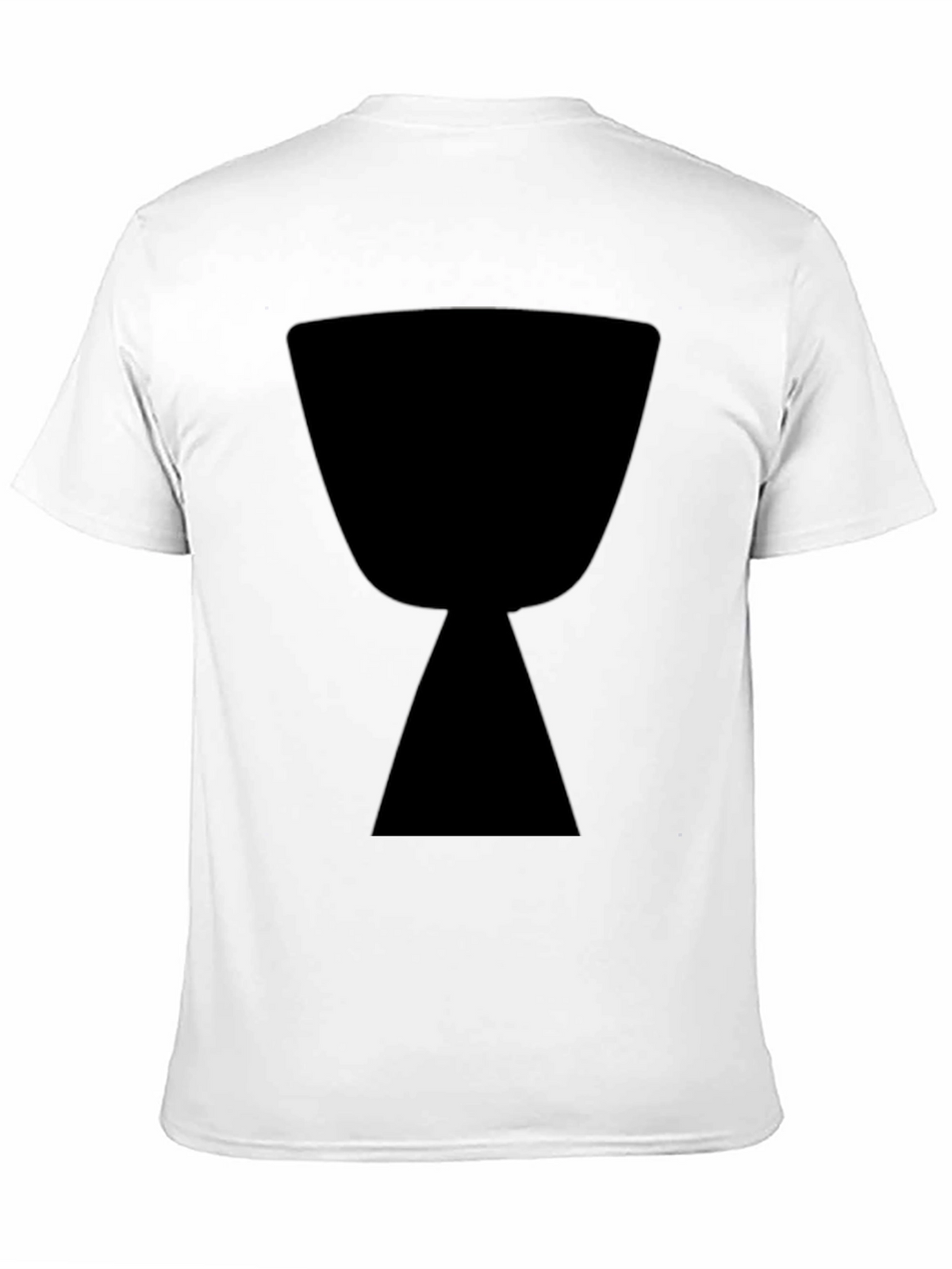 Black T-Shirt with Hourglass Graphic