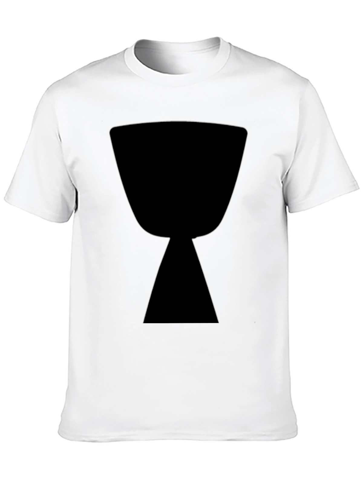 Black T-Shirt with Hourglass Graphic