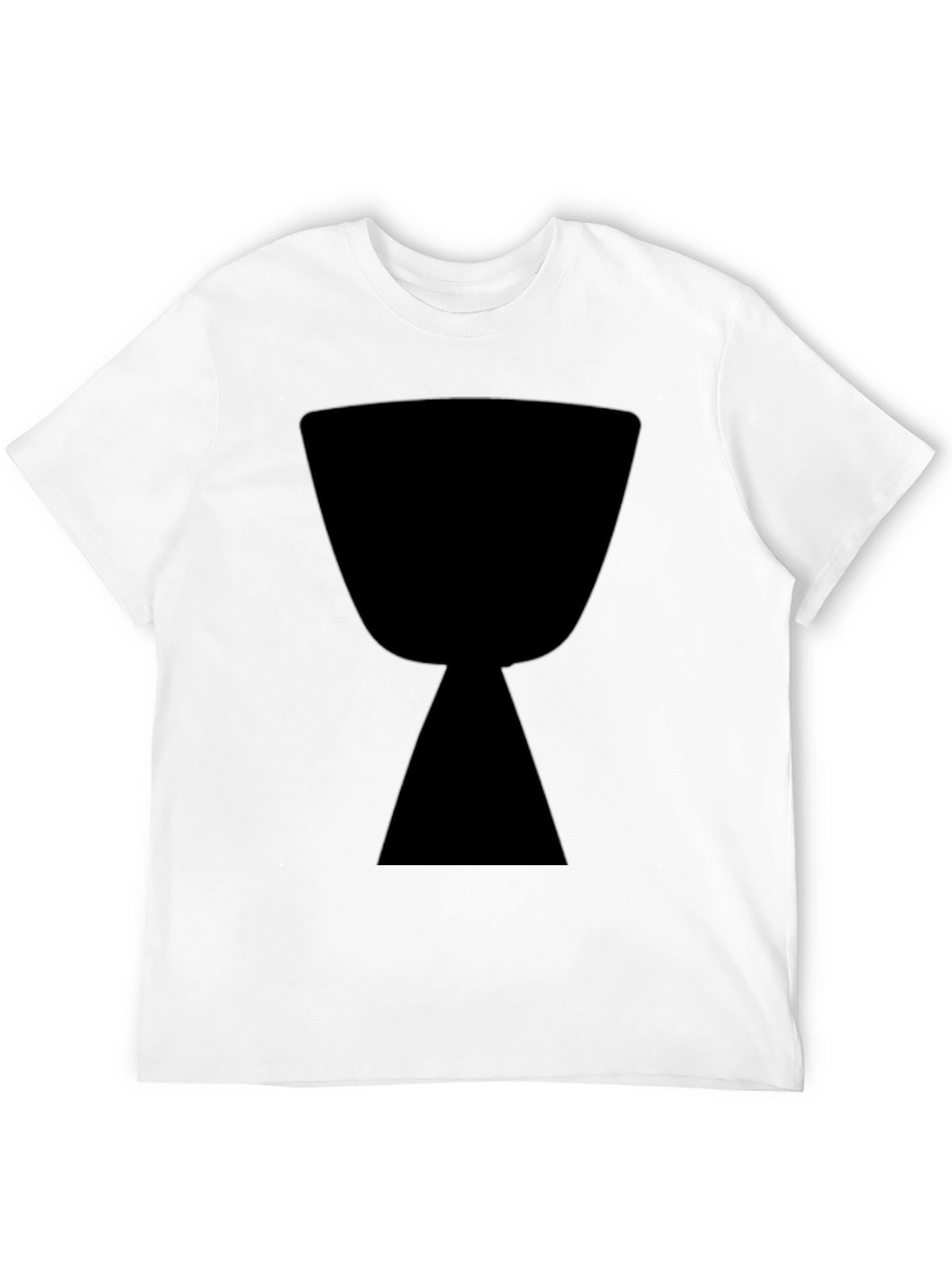 Black T-Shirt with Hourglass Graphic