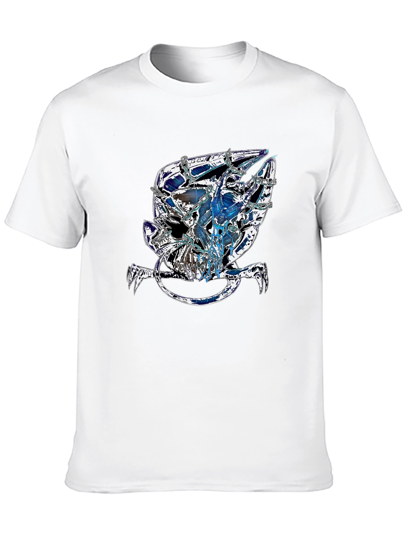 Edgy Skull Graphic Tee - Mens Black T-Shirt