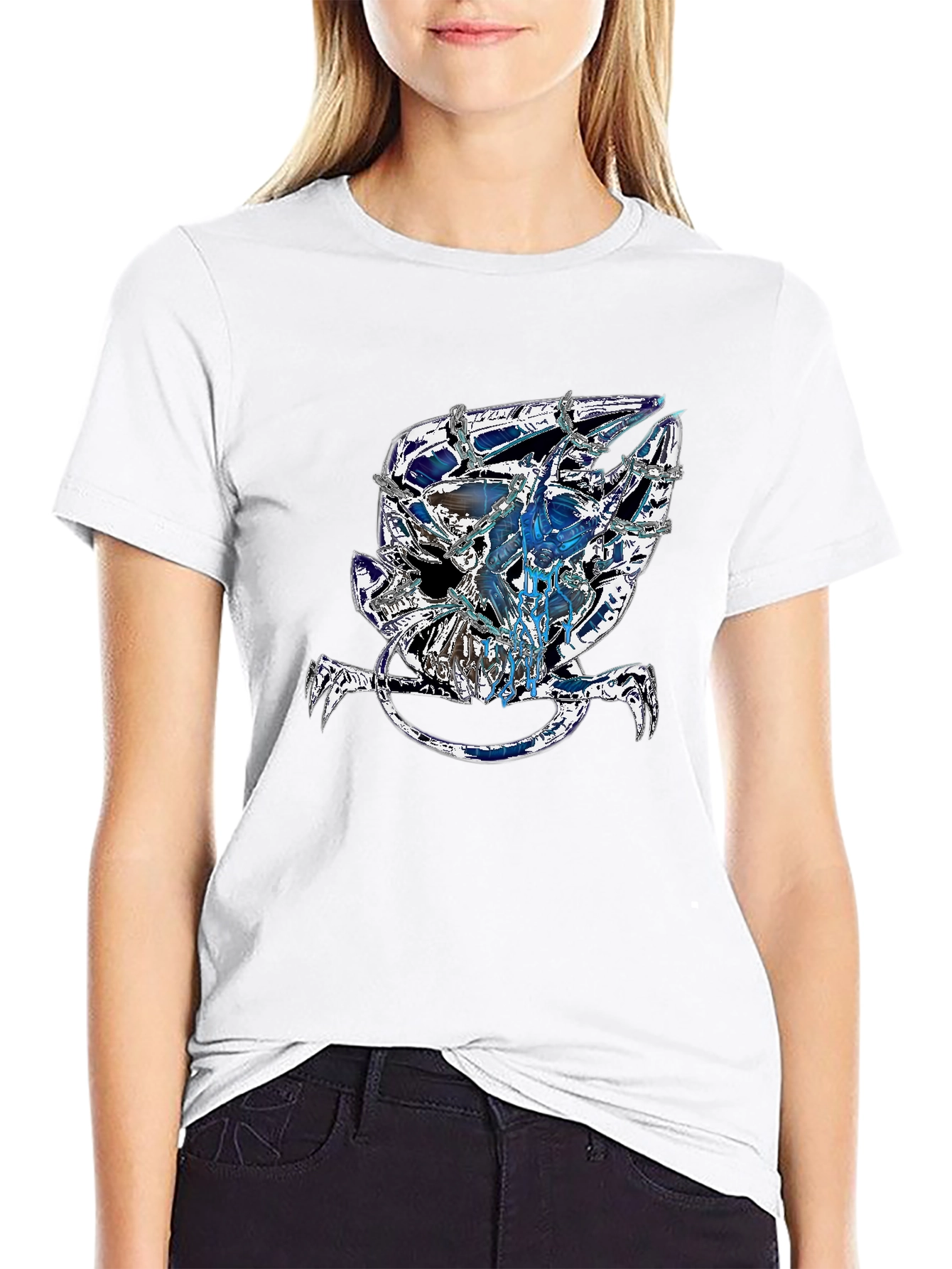 Edgy Skull Graphic Tee - Mens Black T-Shirt