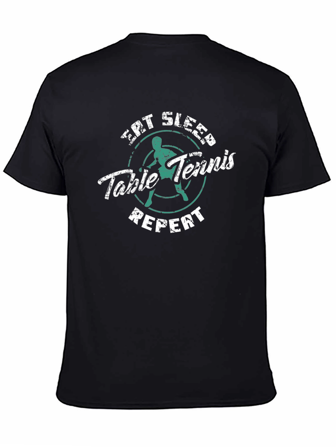 Eat Sleep Table Tennis Repeat Graphic Tee