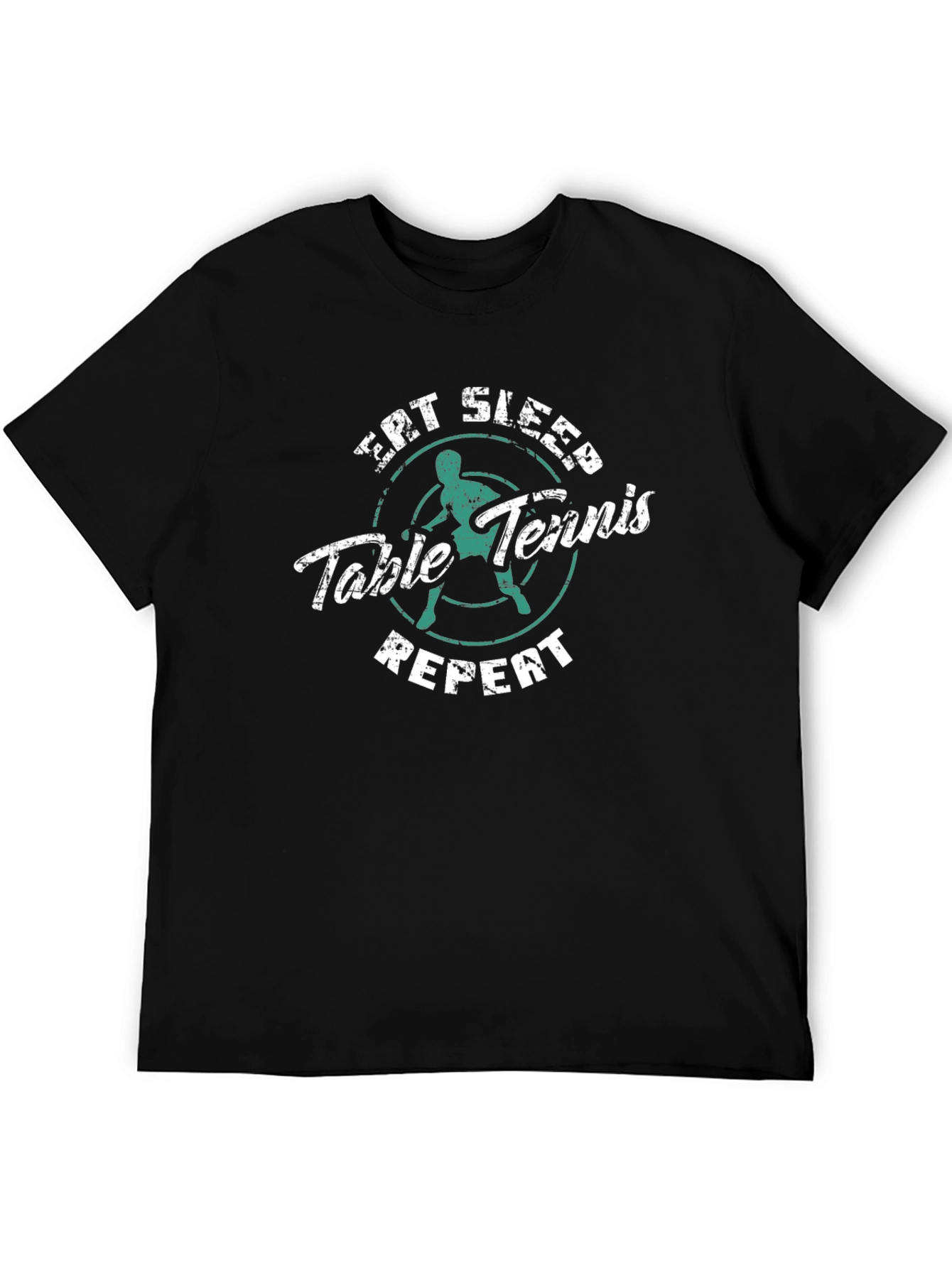 Eat Sleep Table Tennis Repeat Graphic Tee