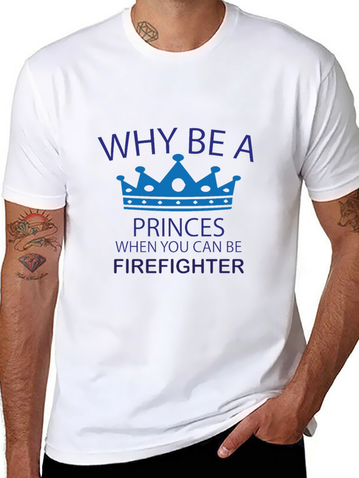 Firefighter Tee: Why Be a Princess?