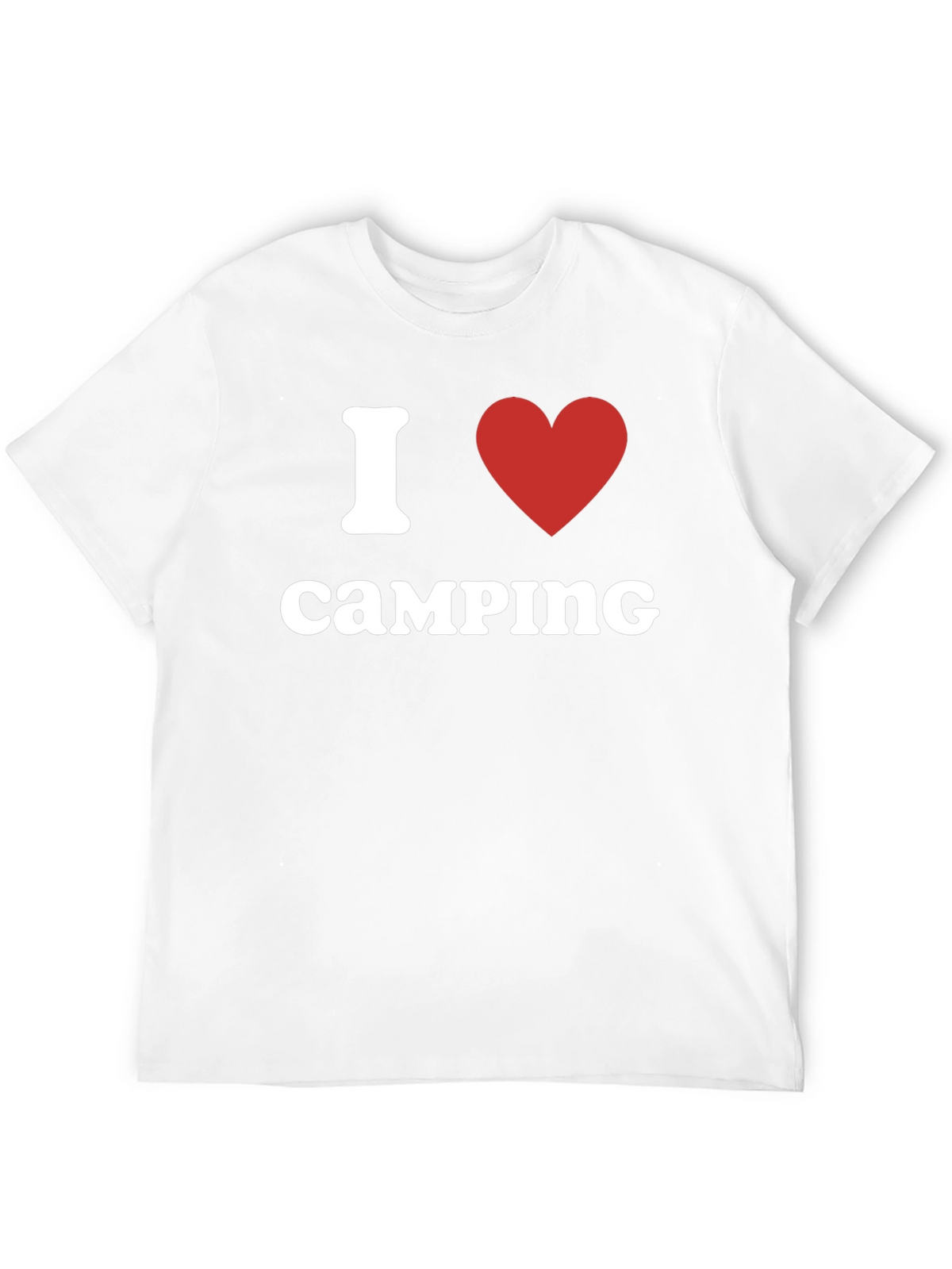 I Heart Camping T-Shirt - Black Cotton Tee