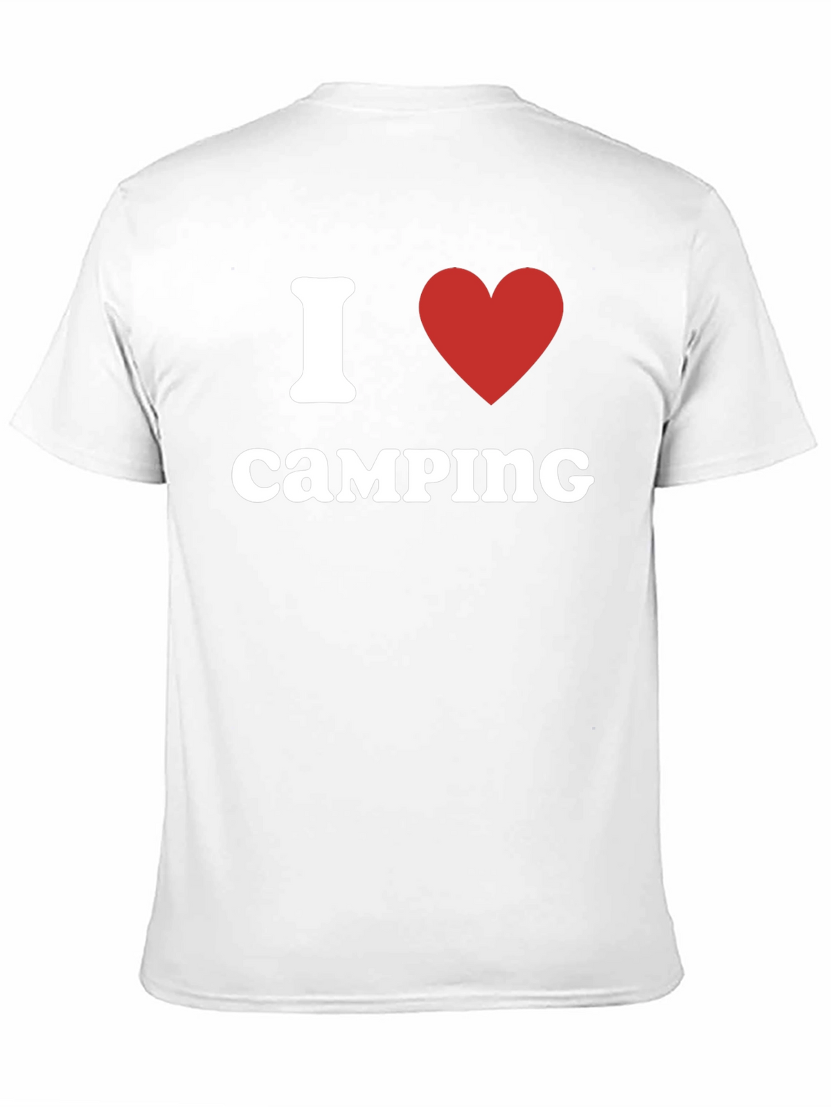 I Heart Camping T-Shirt - Black Cotton Tee