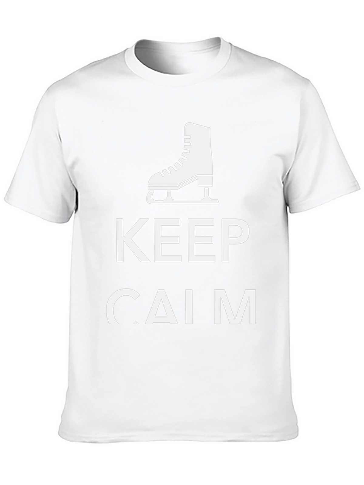 Keep Calm and Skate On Black T-Shirt