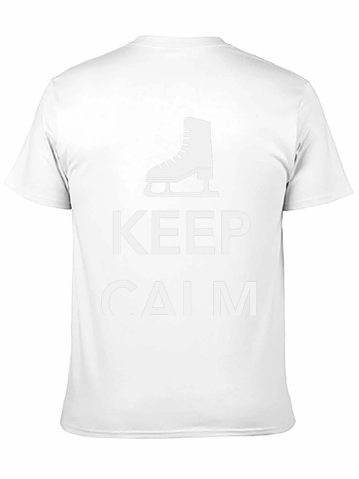 Keep Calm and Skate On Black T-Shirt