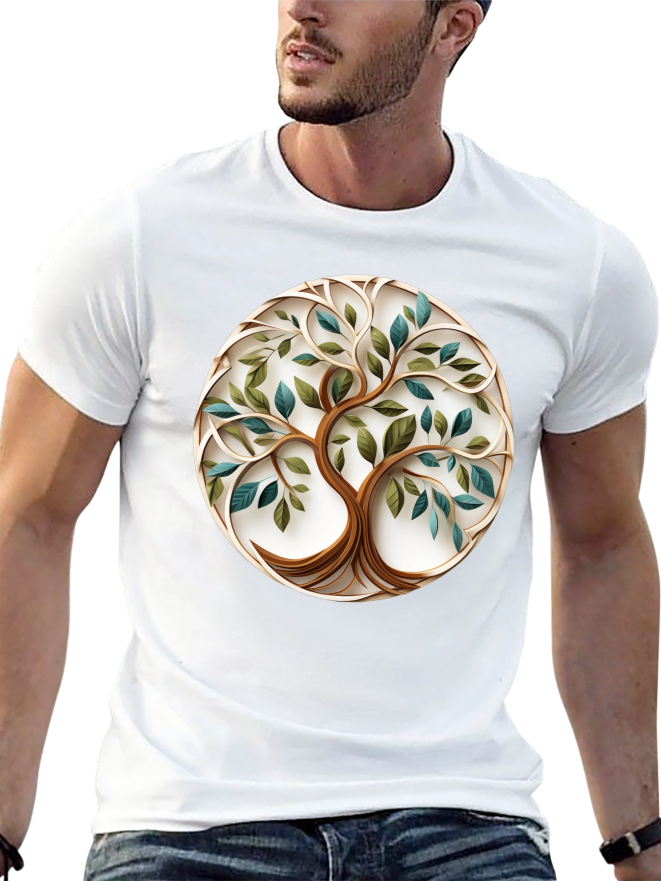 Tree of Life Graphic Tee - Stylish Nature Design