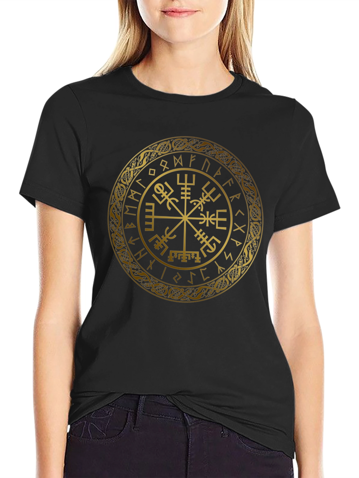 Vegvisir Compass Viking Runes Norse T-Shirt