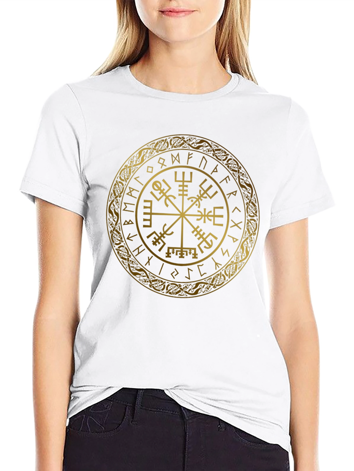 Vegvisir Compass Viking Runes Norse T-Shirt