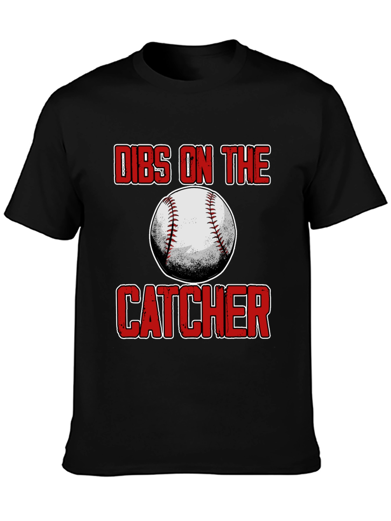 Dibs On The Catcher Baseball T-Shirt