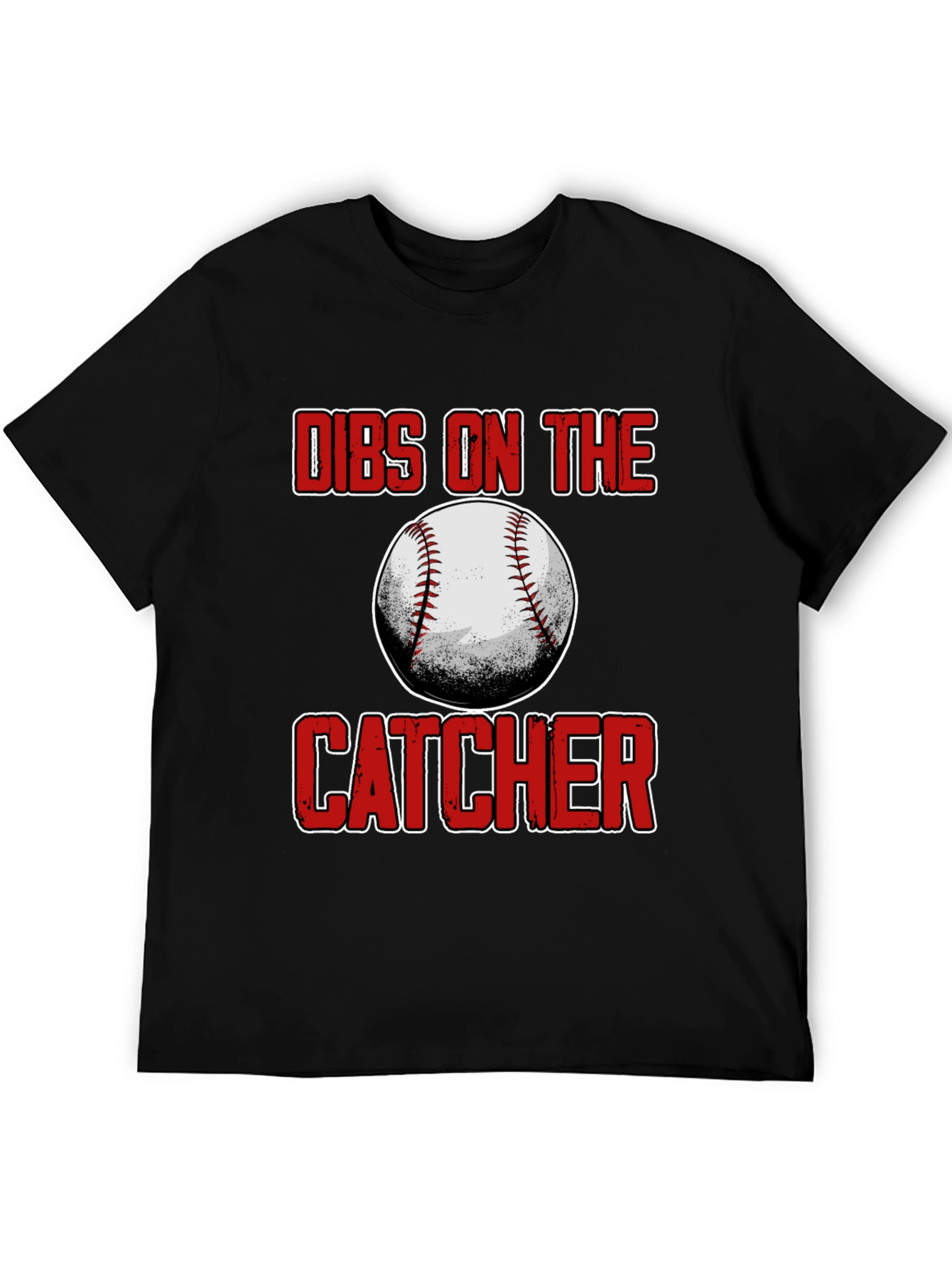 Dibs On The Catcher Baseball T-Shirt
