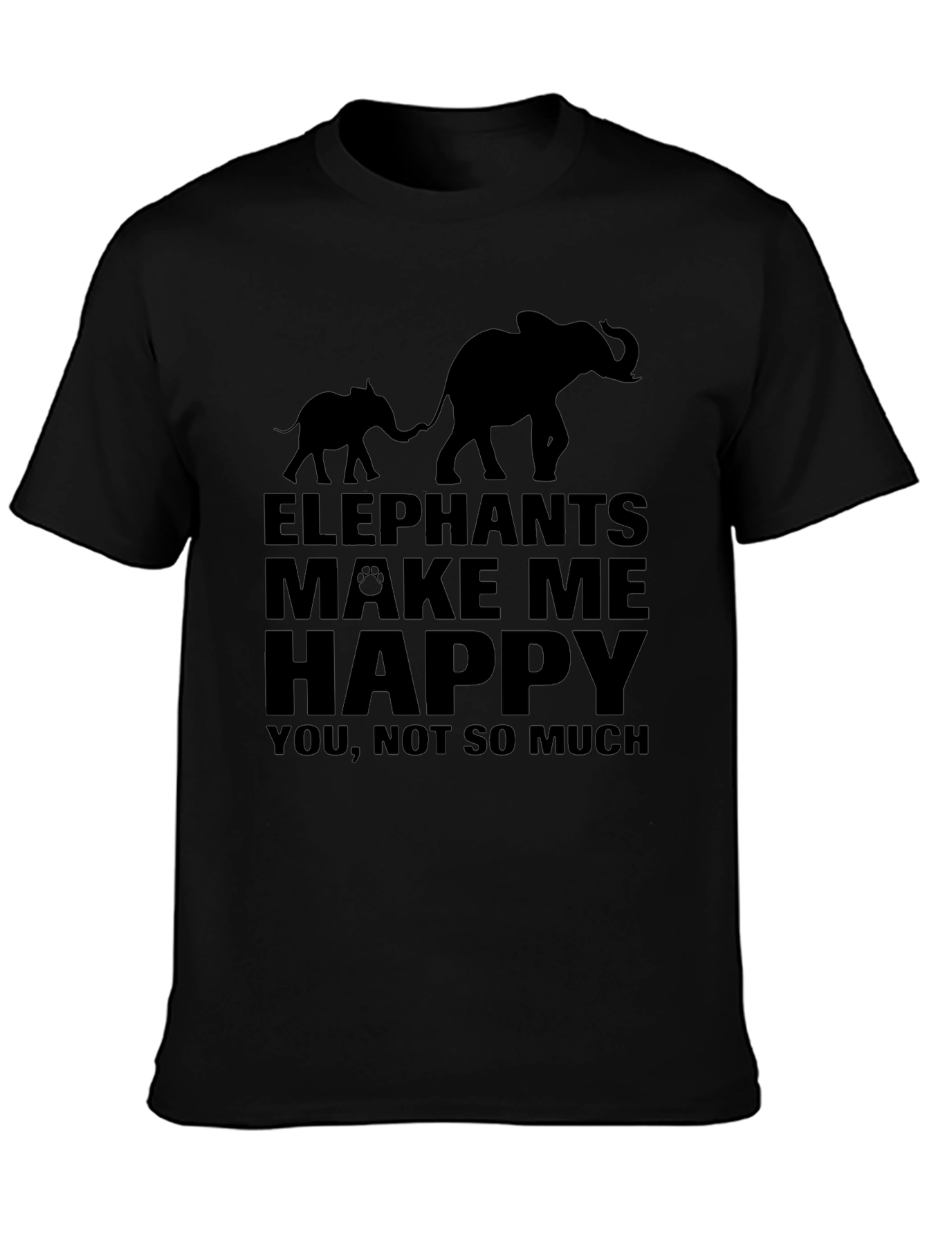 Elephant Graphic Tee - Make Me Happy