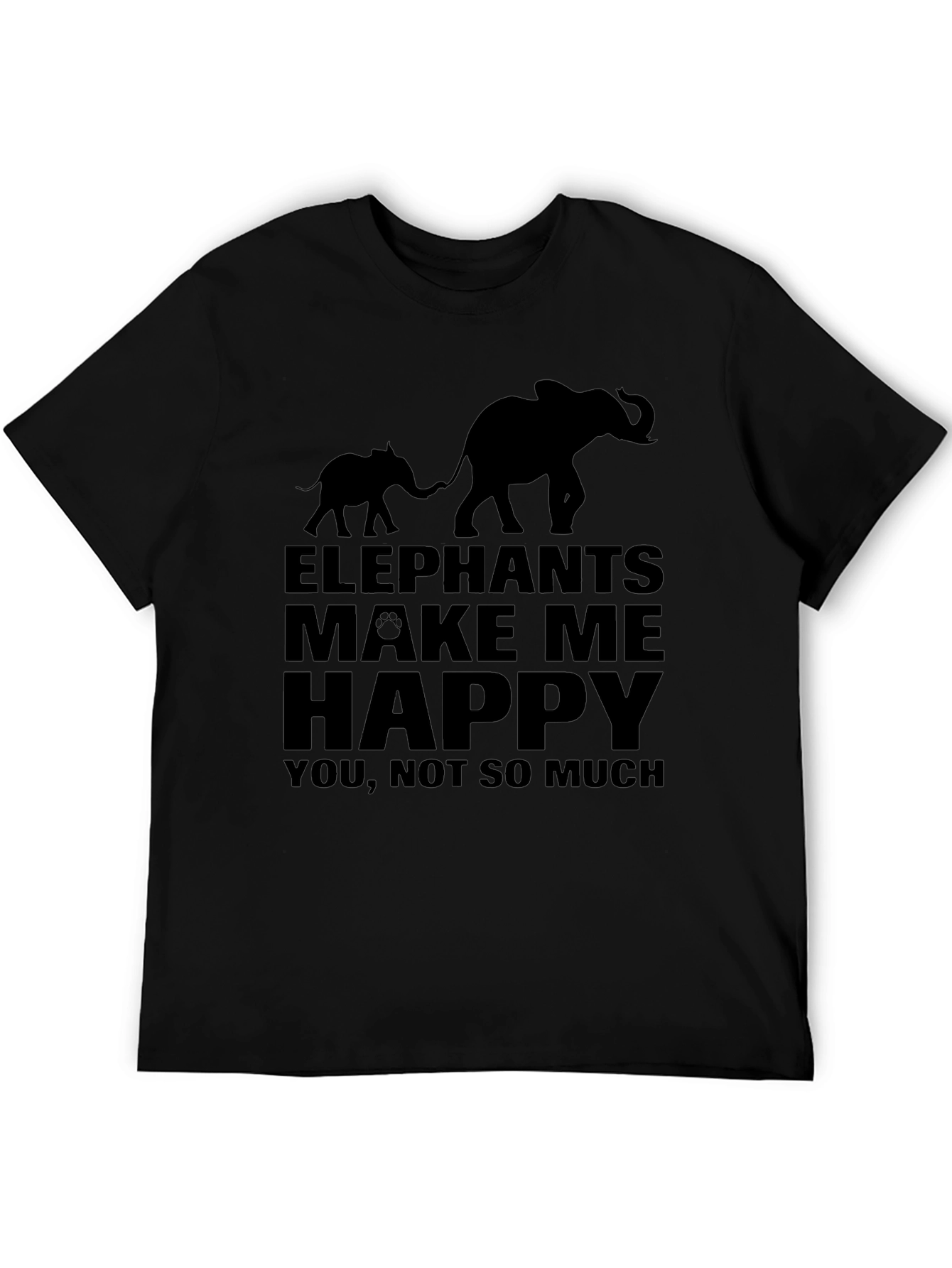 Elephant Graphic Tee - Make Me Happy