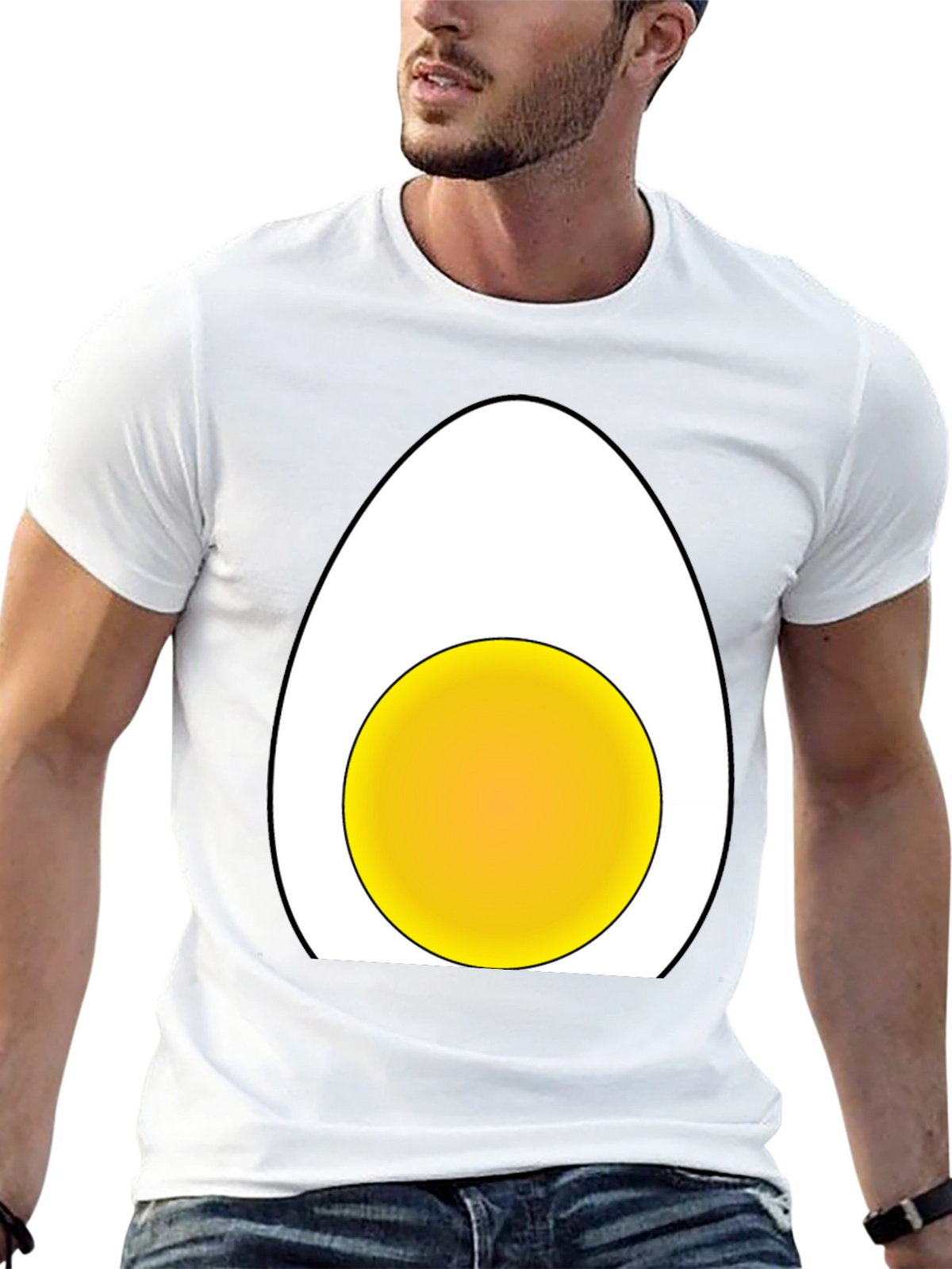 Egg Graphic T-Shirt - Funny Casual Tee