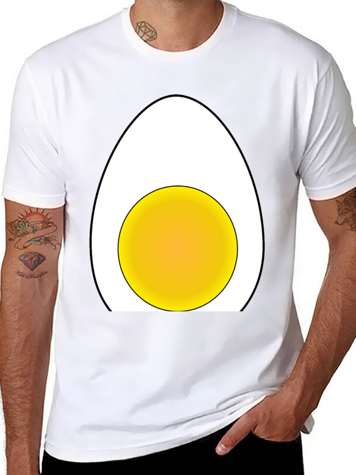 Egg Graphic T-Shirt - Funny Casual Tee