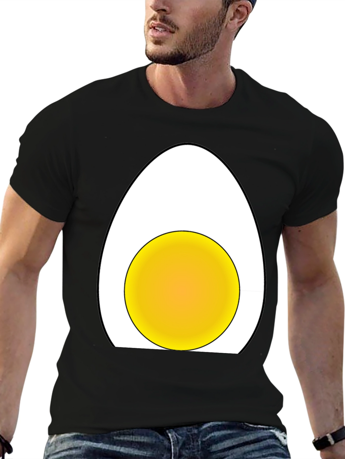 Egg Graphic T-Shirt - Funny Casual Tee