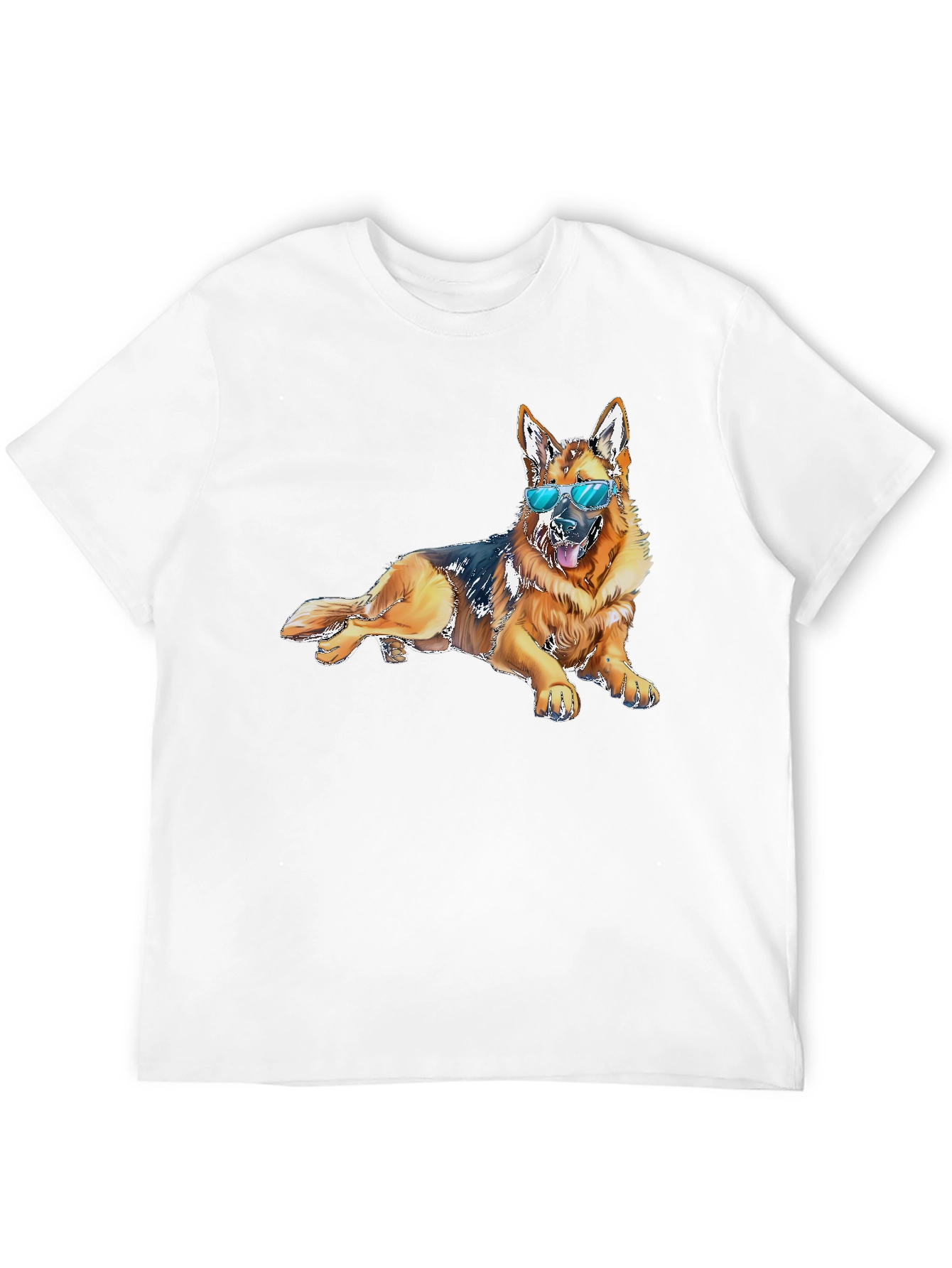 Cool Dog T-Shirt - Relaxed German Shepherd