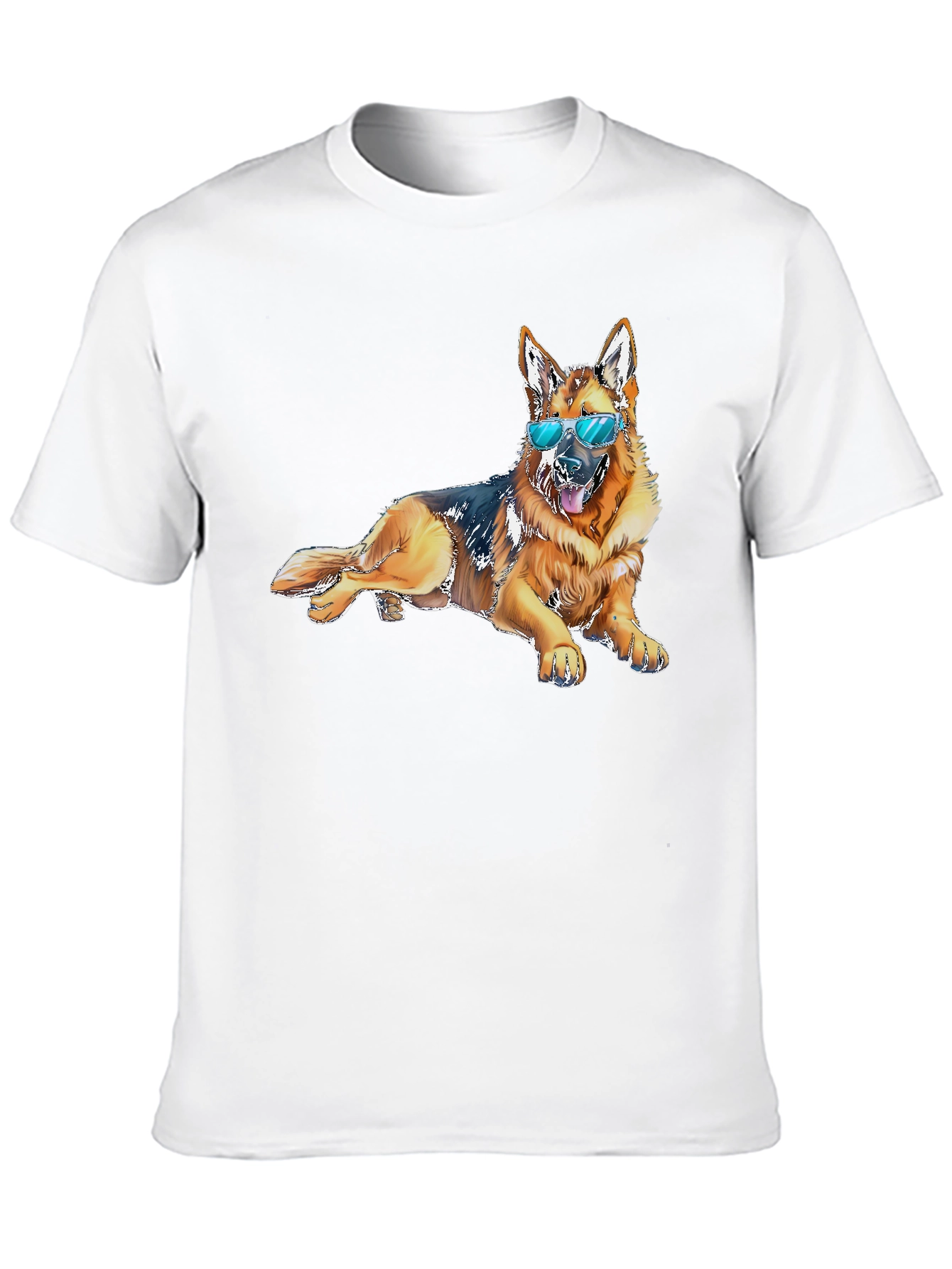 Cool Dog T-Shirt - Relaxed German Shepherd