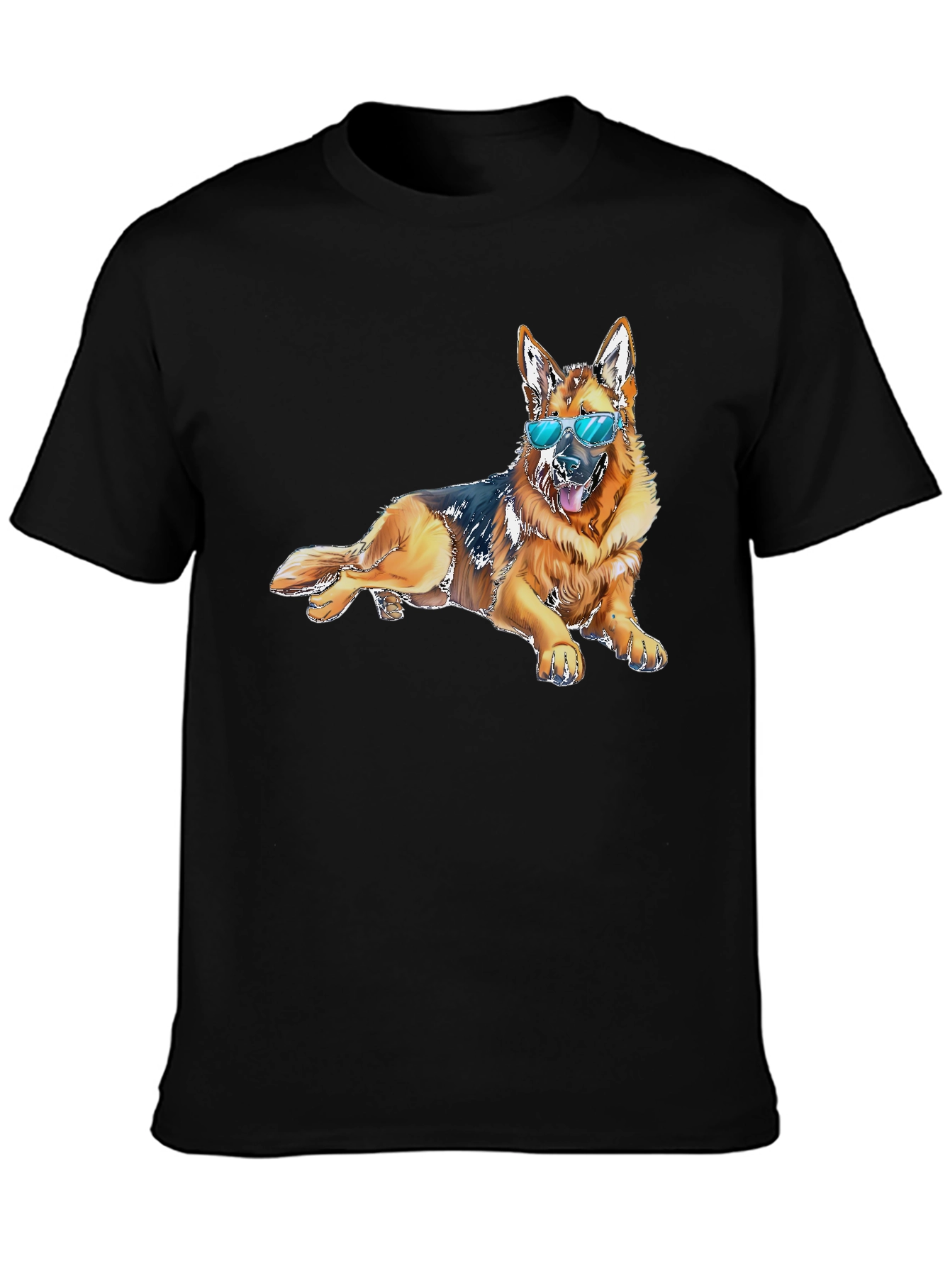 Cool Dog T-Shirt - Relaxed German Shepherd