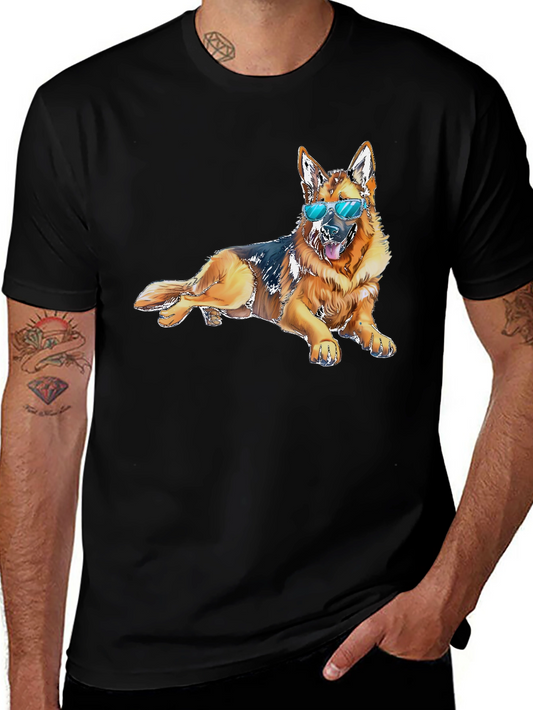 Cool Dog T-Shirt - Relaxed German Shepherd