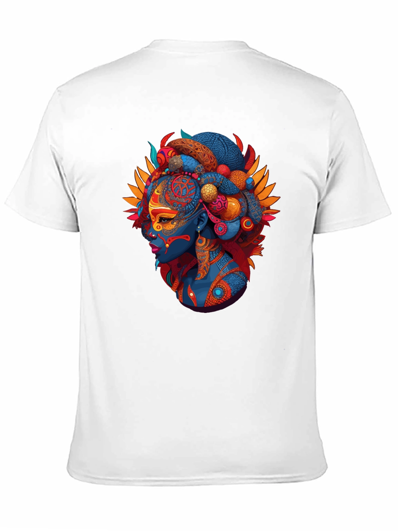 Ethnic Queen Black T-Shirt - Vibrant Graphic Tee