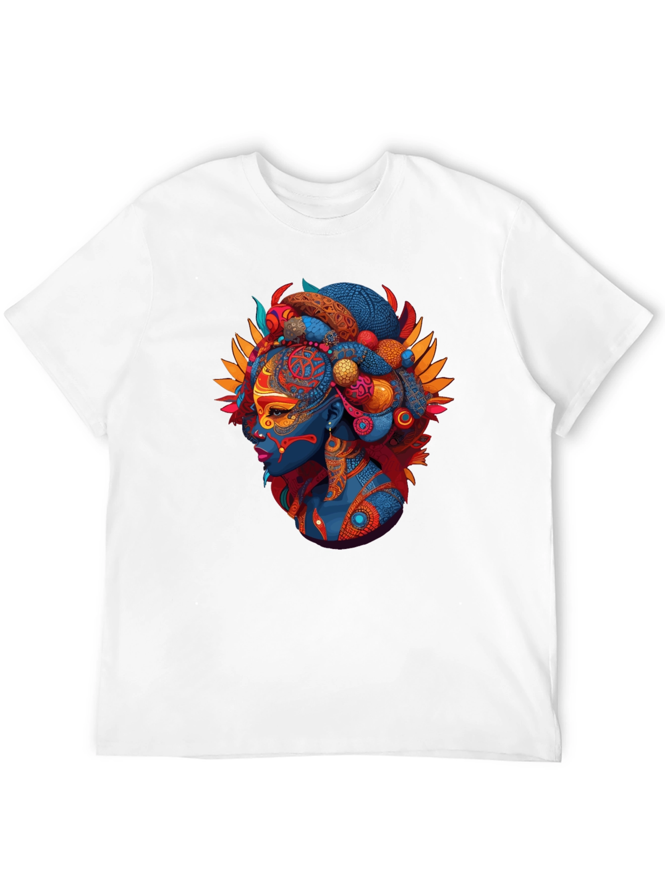 Ethnic Queen Black T-Shirt - Vibrant Graphic Tee
