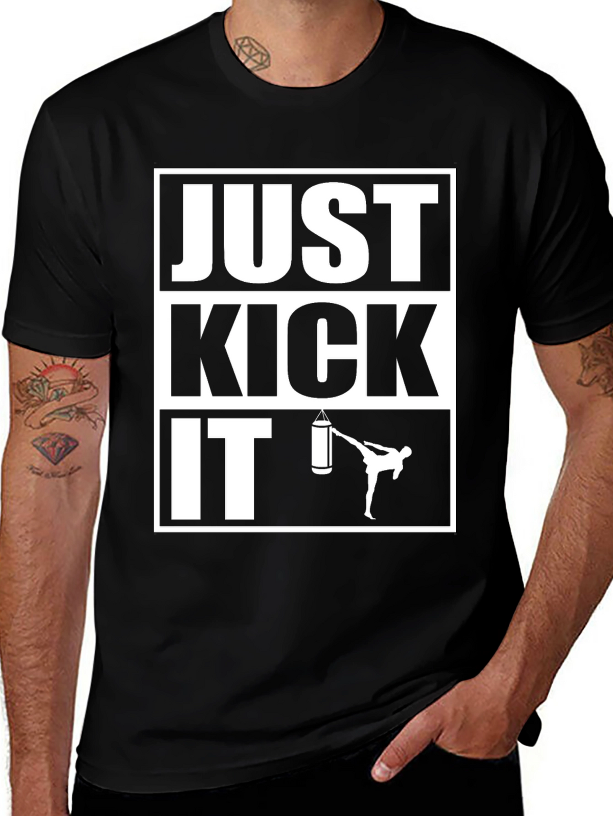 Just Kick It T-Shirt - Martial Arts Training