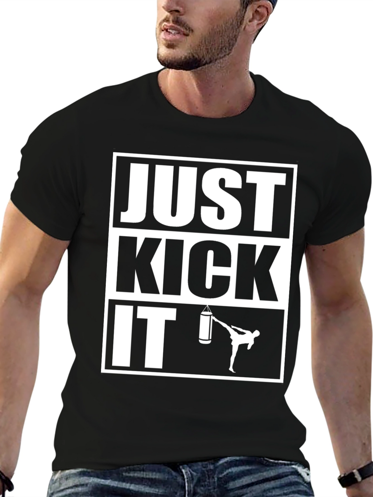Just Kick It T-Shirt - Martial Arts Training