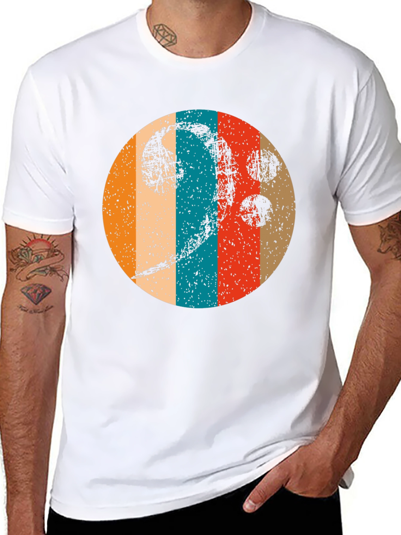 Retro Bass Clef Graphic Tee - Musician Style Shirt