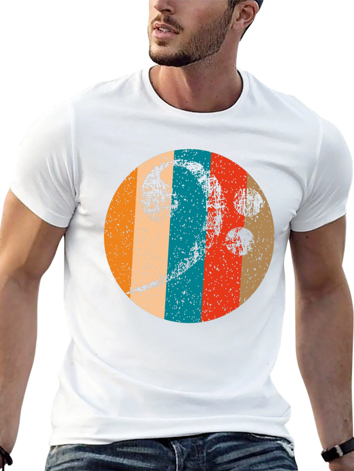 Retro Bass Clef Graphic Tee - Musician Style Shirt