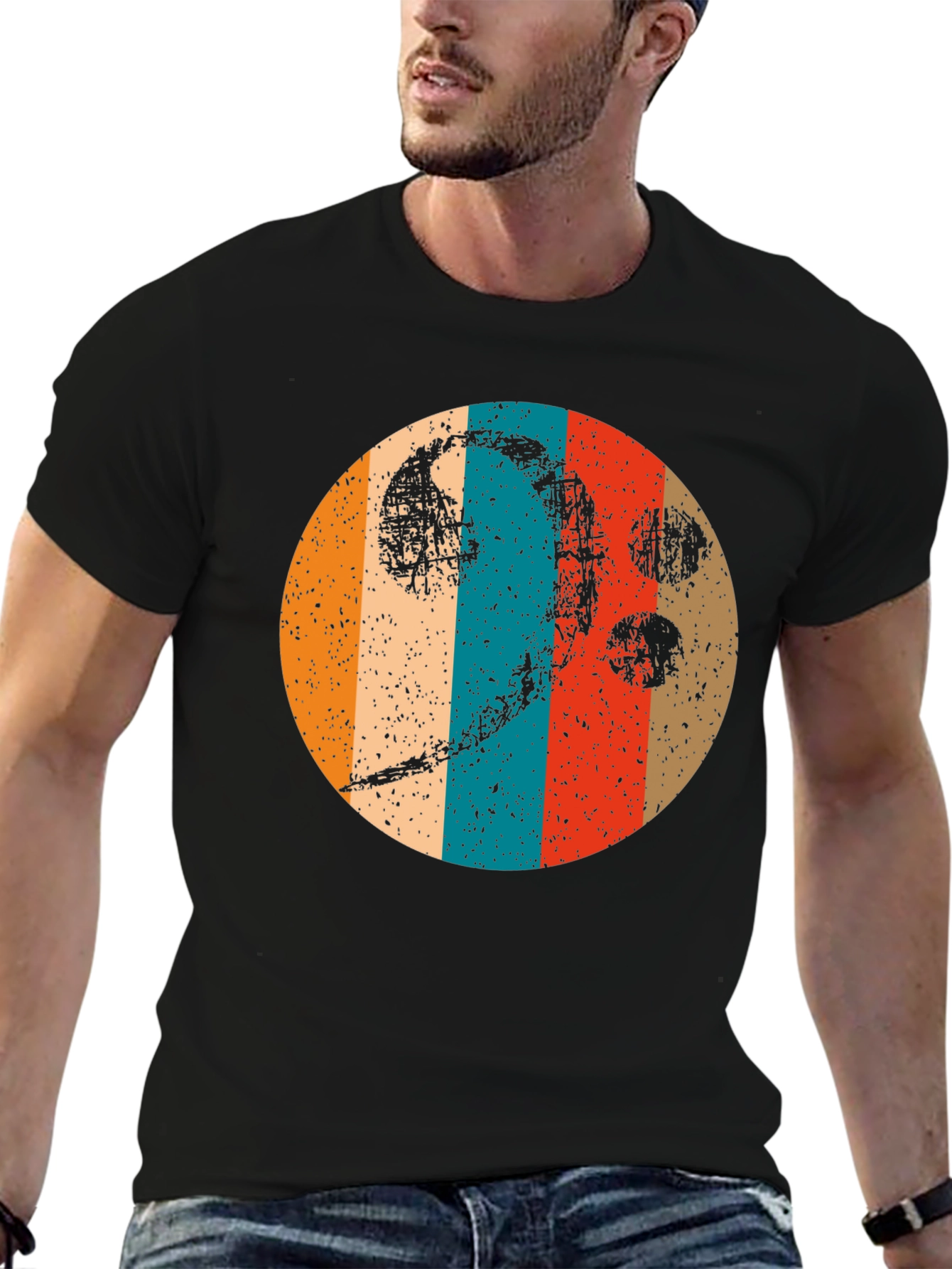 Retro Bass Clef Graphic Tee - Musician Style Shirt