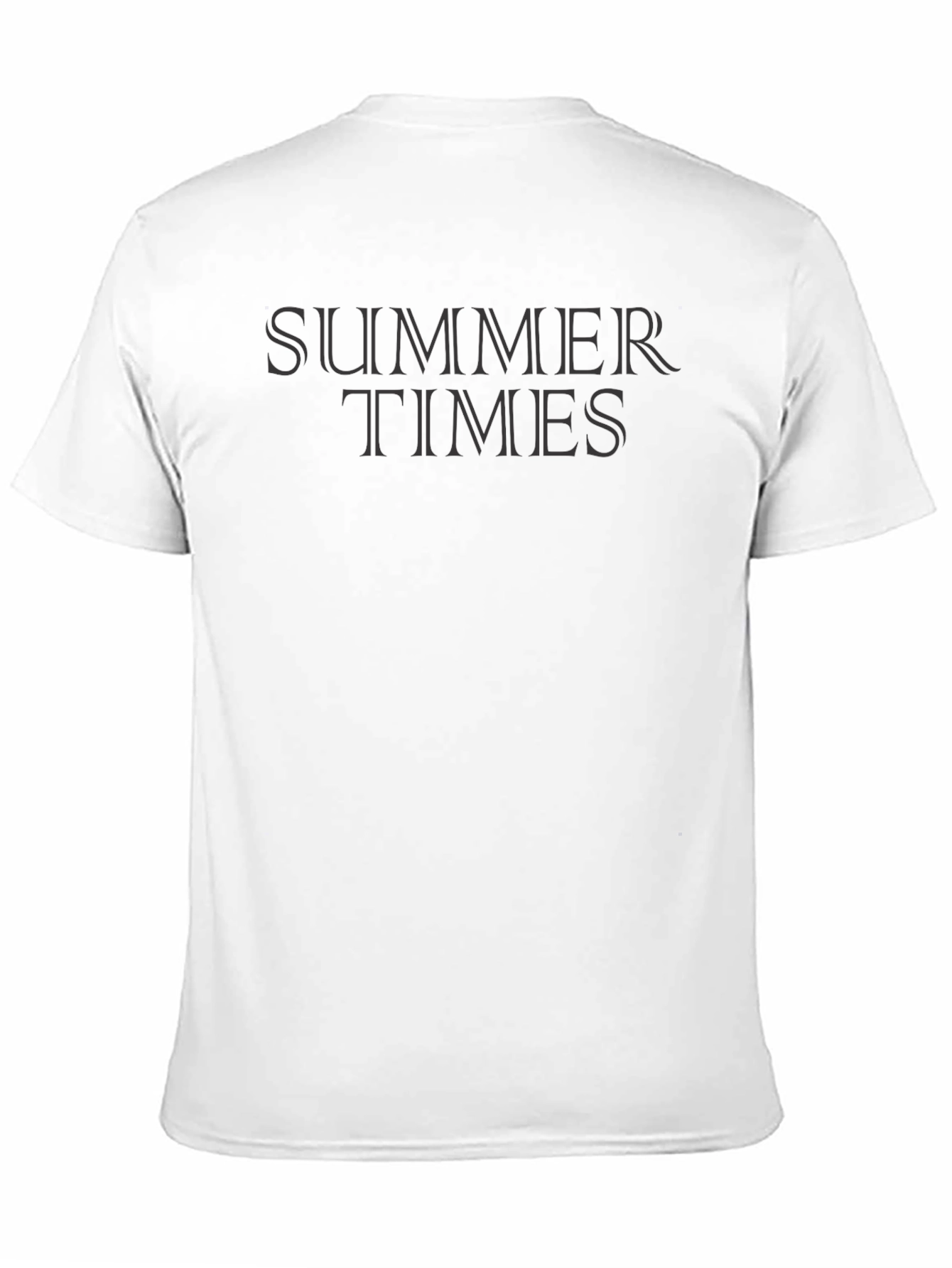 Summer Times Black Graphic Tee Casual Fit
