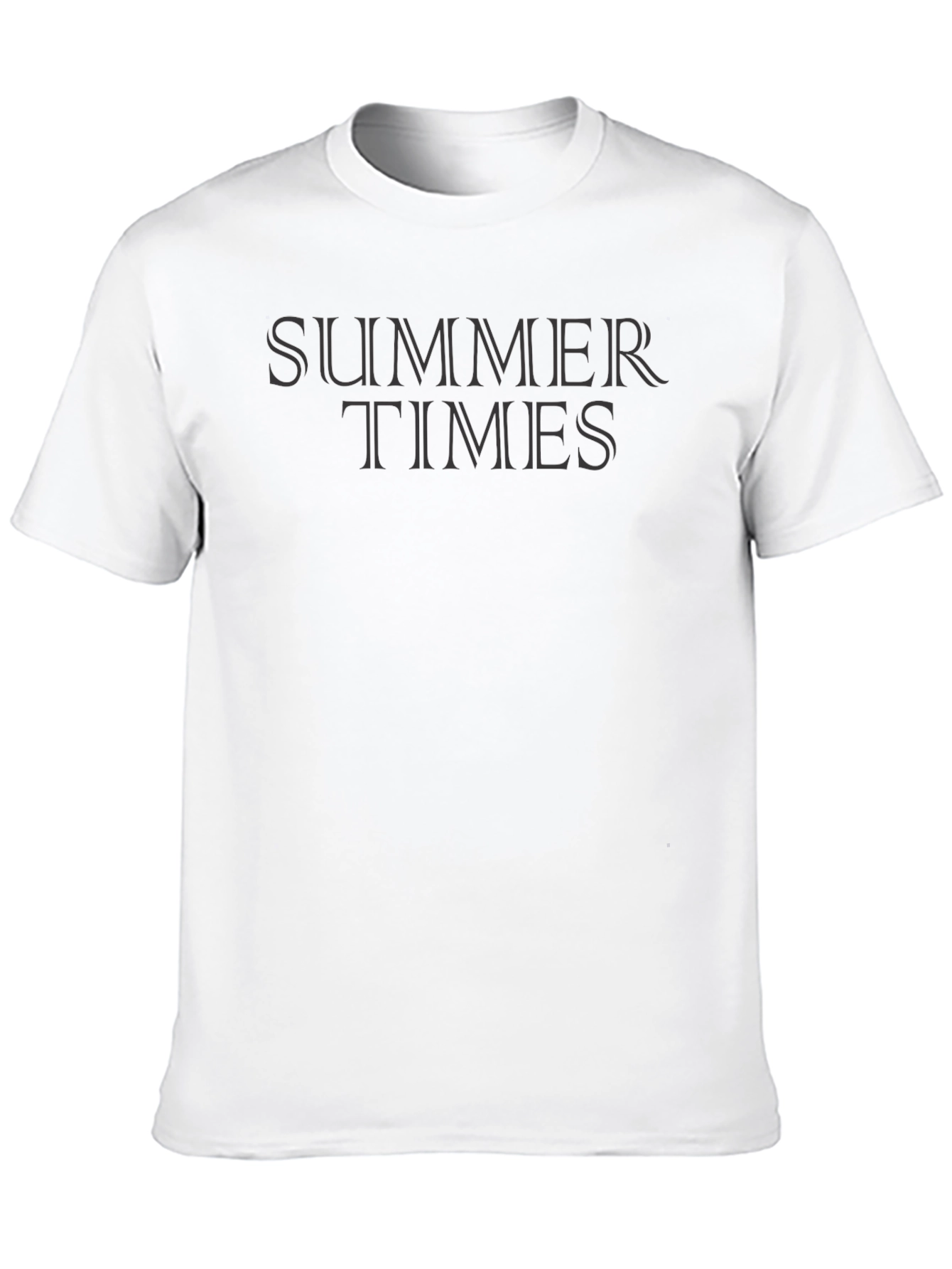 Summer Times Black Graphic Tee Casual Fit