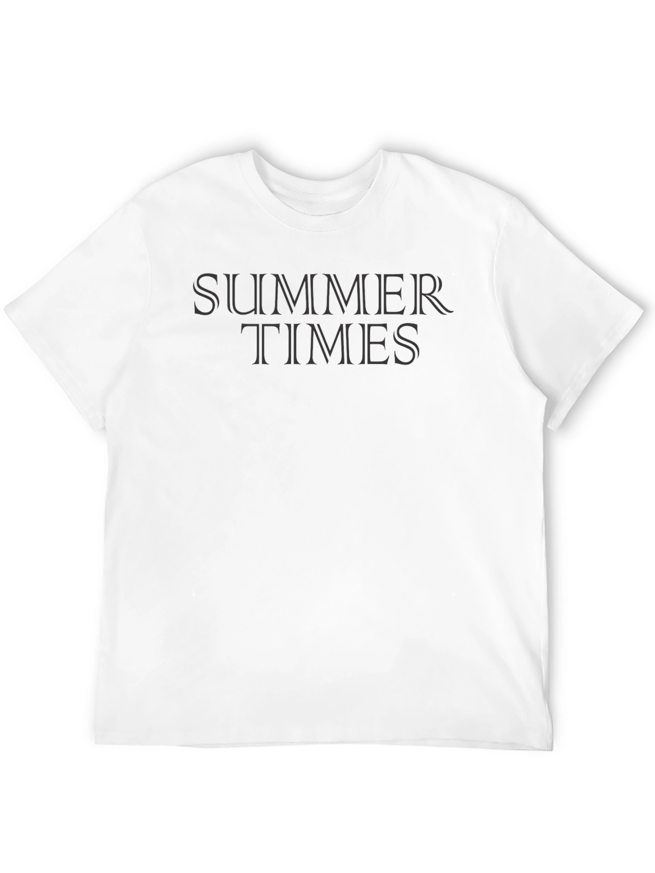 Summer Times Black Graphic Tee Casual Fit