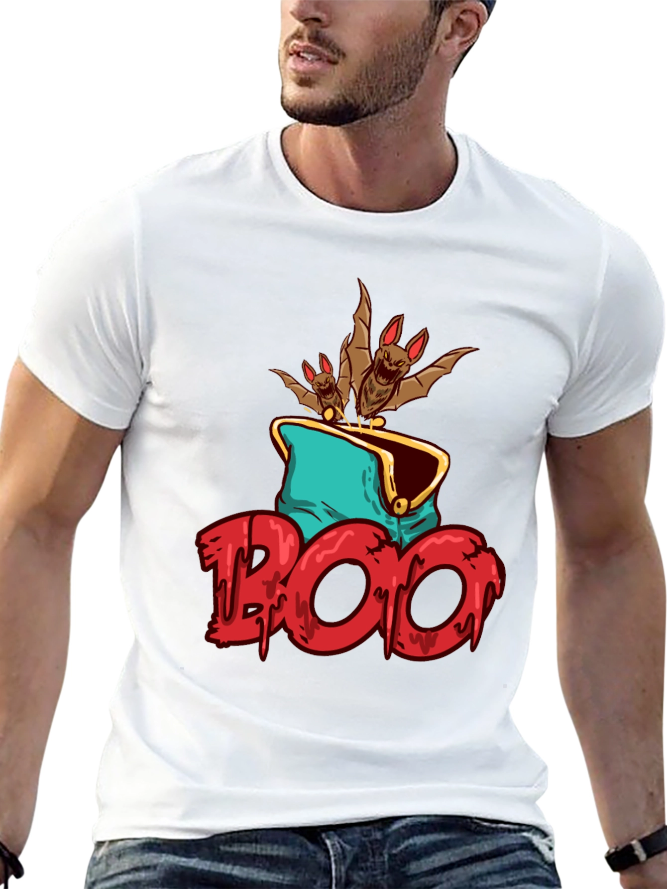 Spooky Bats T-Shirt - Halloween Tee
